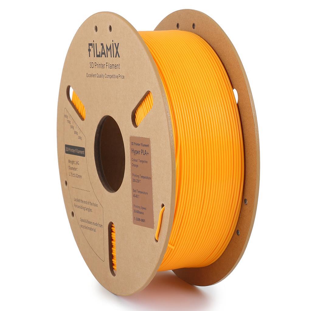 Filamix Yüksek Hızlı Hyper PLA+ Filament 1.75mm 1Kg-Mandalin Turuncu