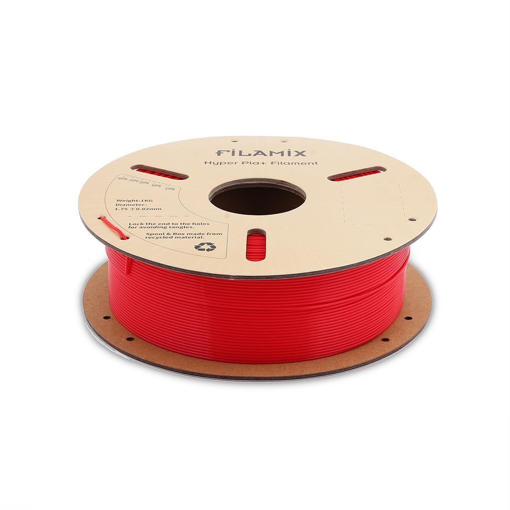 Filamix Yüksek Hızlı Hyper PLA+ Filament 1.75mm 1Kg-Ateş Kırmızı