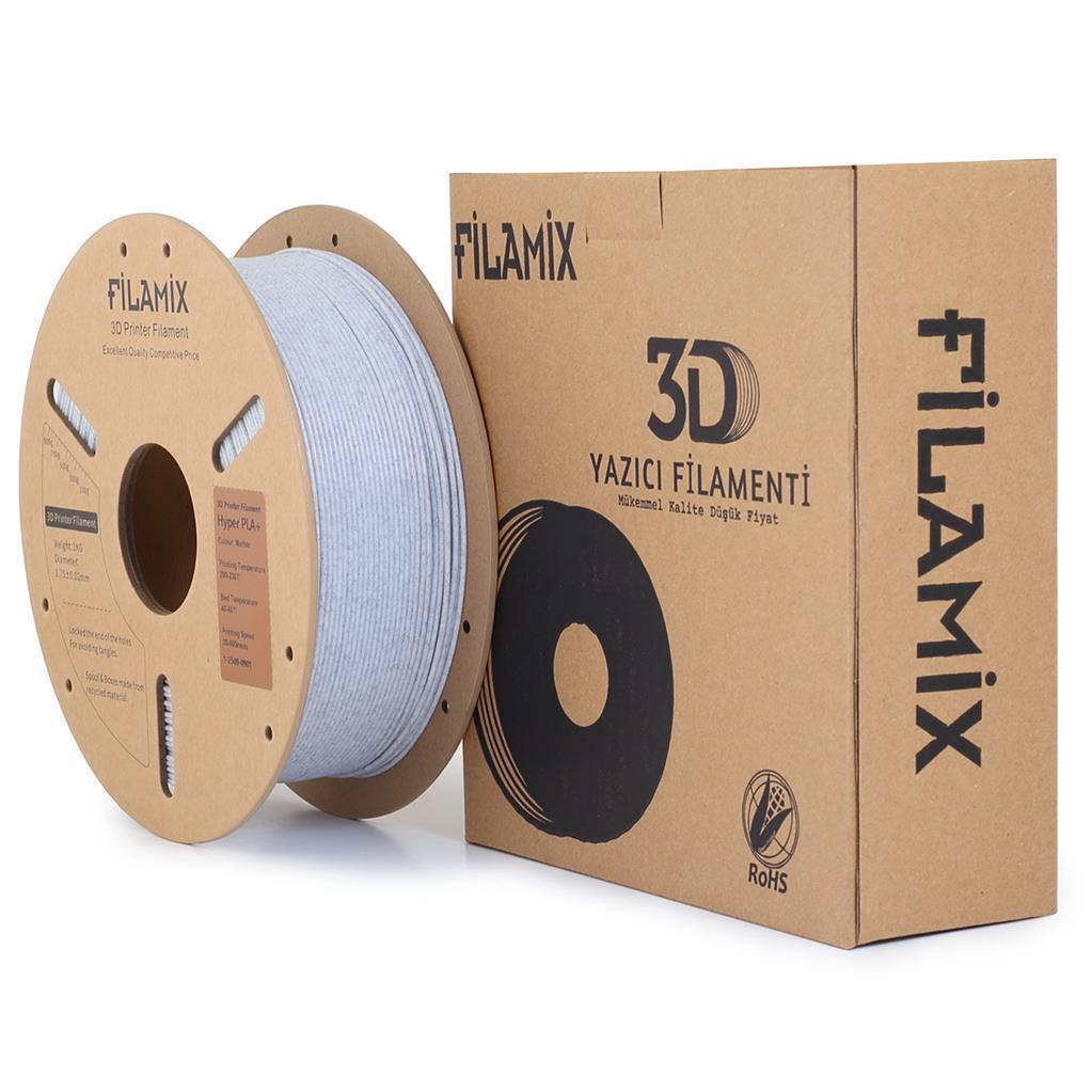 Filamix Yüksek Hızlı Hyper PLA+ Filament 1.75mm 1Kg-Mermer Desenli
