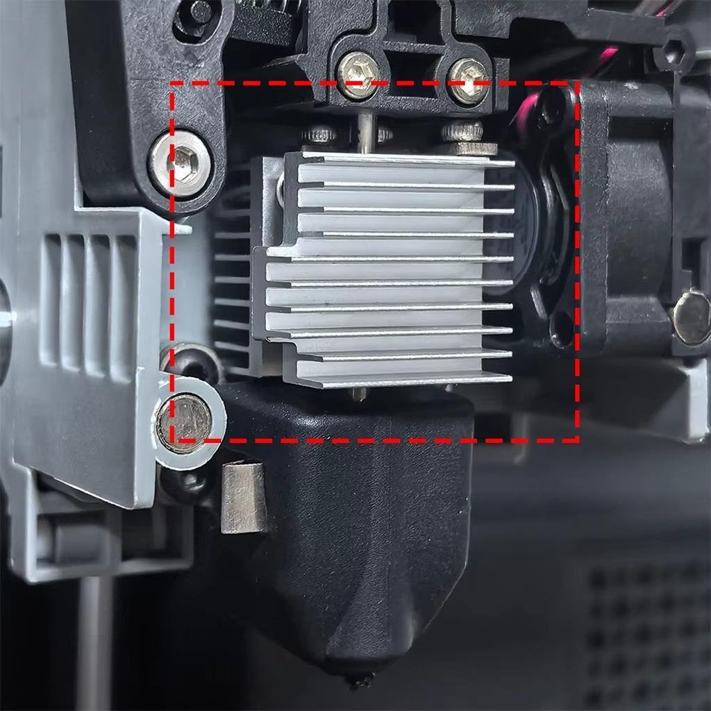 Flashforge AD5X Hotend Üst Soğutucu Blok-Gümüş