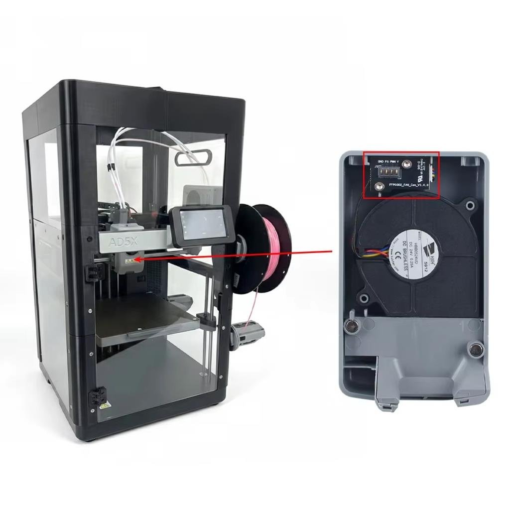 Flashforge AD5X Soğutma Fanı Adaptör Kartı