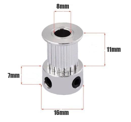 GT2 20 Diş Kasnak 10mm Kayış İçin(8mm)
