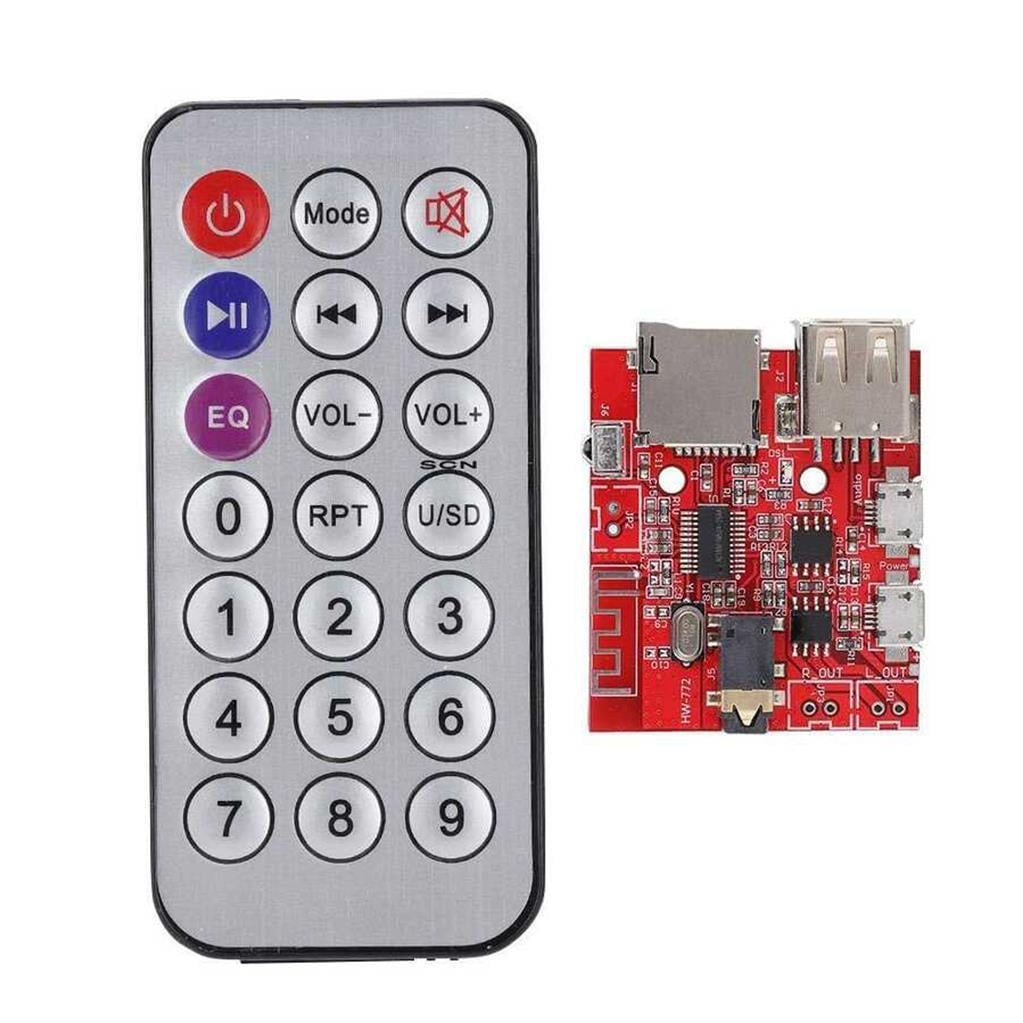 MP3 Kumandalı Bluetooth Amfi Devresi SD Kart + USB Destekli(3W)