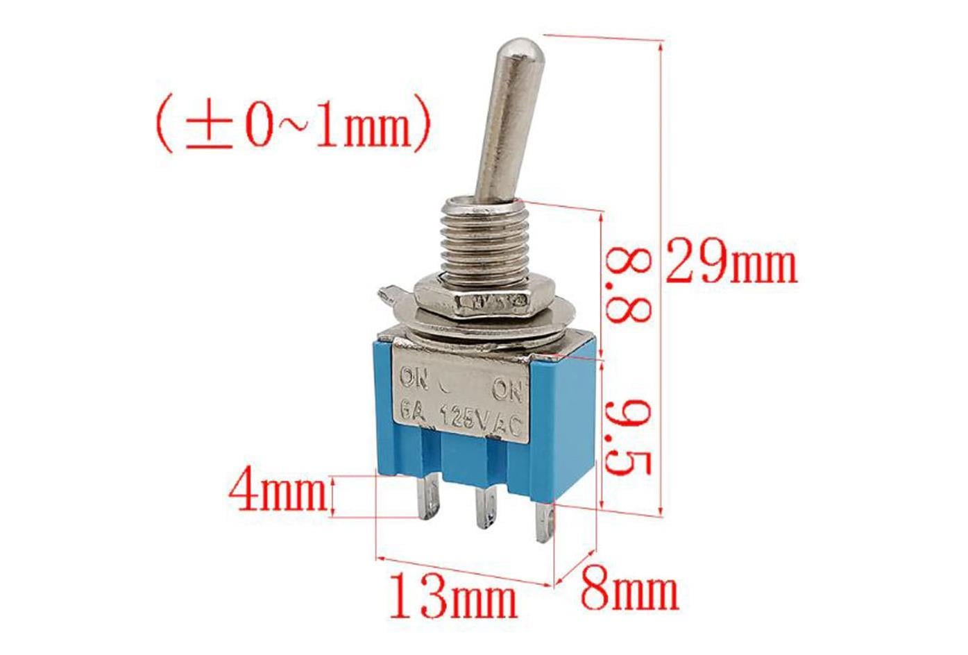 MTS203 ON-OFF-ON Toggle Switch