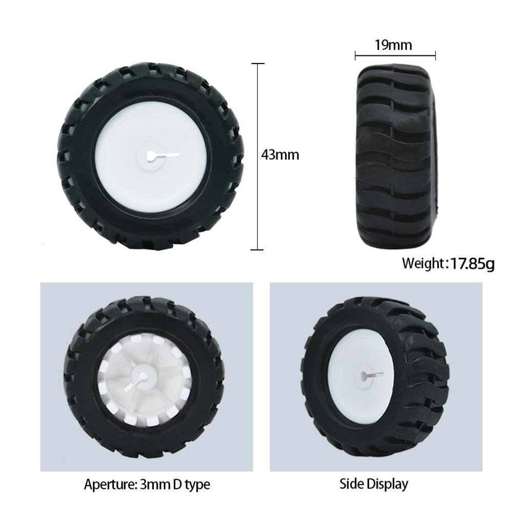 N20 Motor Uyumlu Plastik Tekerlek