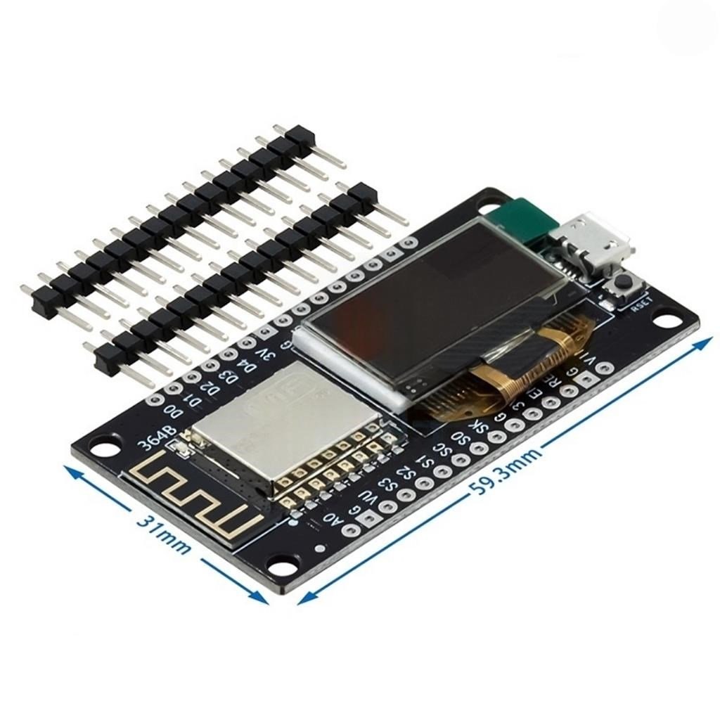 NodeMCU ESP8266 0.96 Inch OLED Wifi Geliştirme Modülü Micro USB
