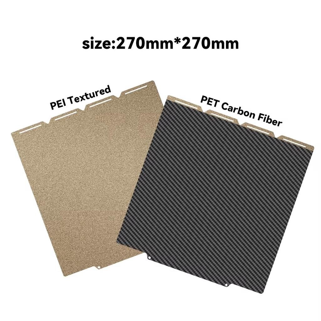 Snapmaker U1 Çift Taraflı Pet-Pütürlü Pei Kaplı Baskı Yüzeyi-270x270mm