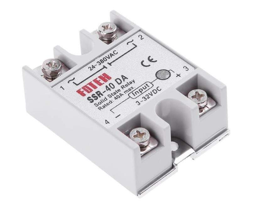 SSR-40DA (40A) Solid State Röle (Geliştirme Kartlarıyla Uyumlu)