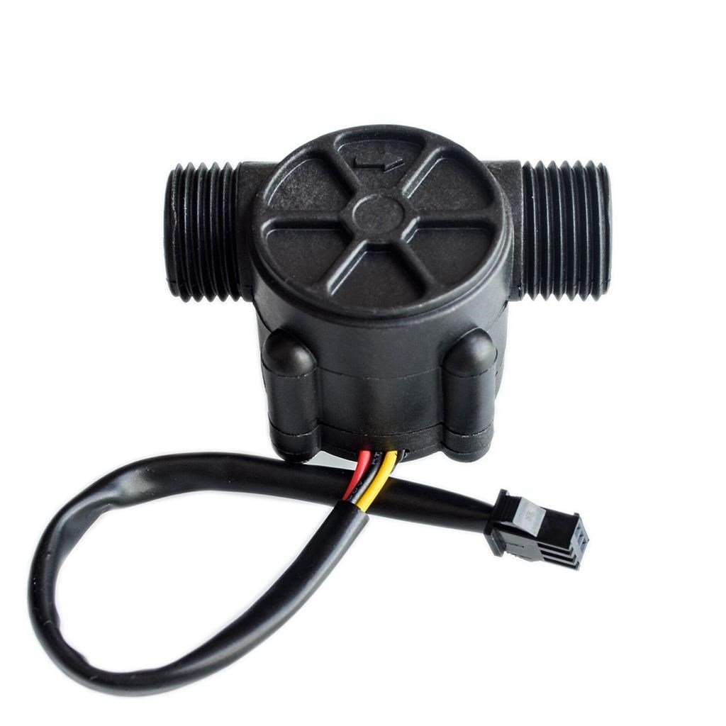 Su Akış Sensörü Siyah-Debi Metre 30L/dak.-YF-S201-DC3.5-24V