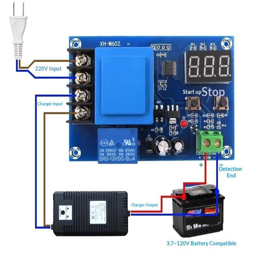 XH-M602 Lityum Pil-Akü Şarj Kontrol Devresi-3.7V-120V(AC220V Girişli)