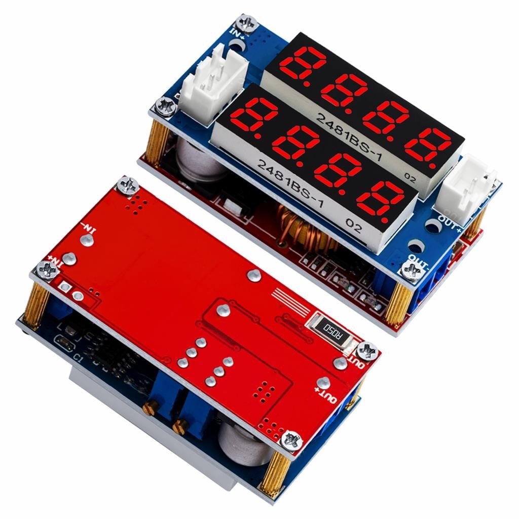 XL4015 75W 5A DC-DC Voltmetre Ekranlı (4Digits) Voltaj Düşürücü Modül(Usb Çıkışlı)