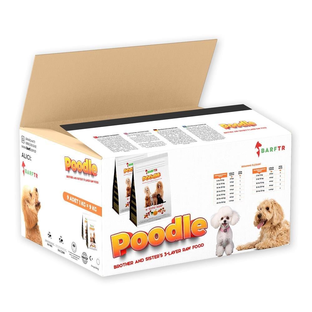 3 Katlı Barf Köpek Maması 9 Kg 1000 gr Tekli Ambalajlarda