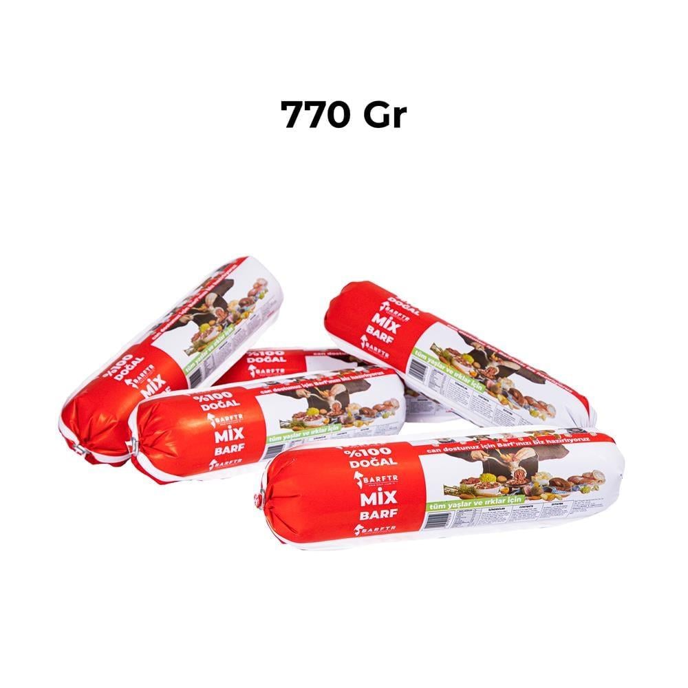 Mix Barf 20 kg 770 GR Salam Paket Tekli Ambalajlarda Köpek Maması