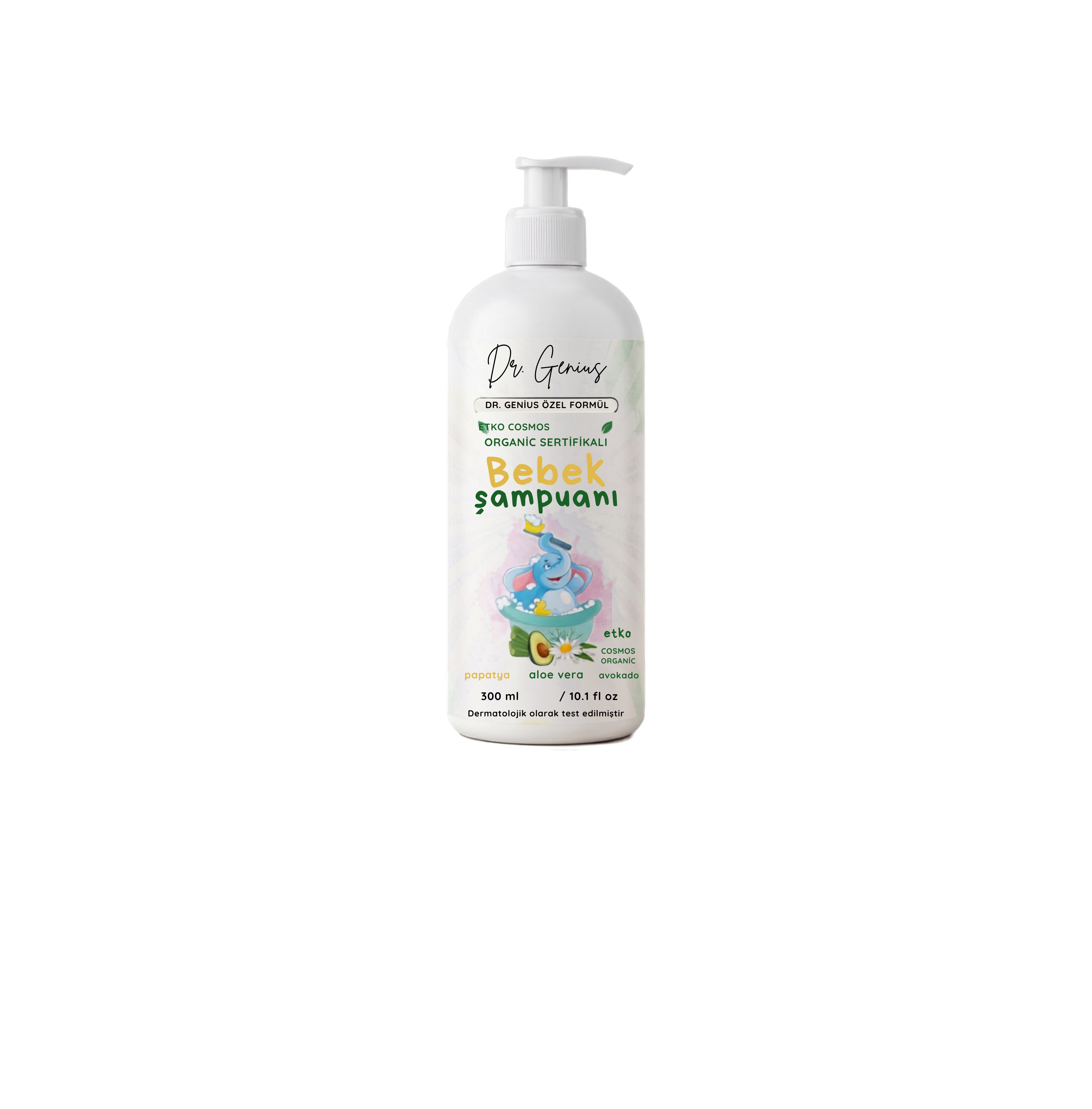 Dr. Genius Özel Formül Organik Sertifikalı Bebek Şampuanı - 300 ml