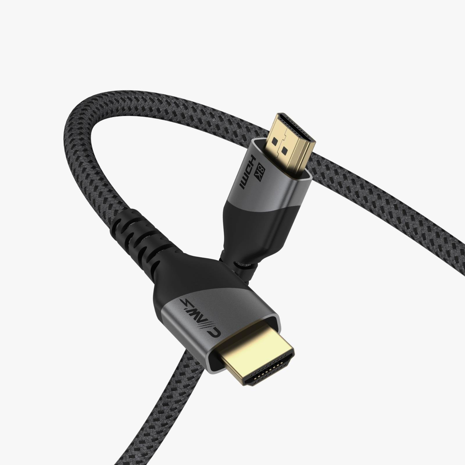 8k UHD HDMI 2.1 48 Gbps / 24K Gold / Alüminyum Gövdeli 8k 60Hz-4K 120Hz-2K 240HZ-FHD 240Hz Destekli Premium HDMI Kablo