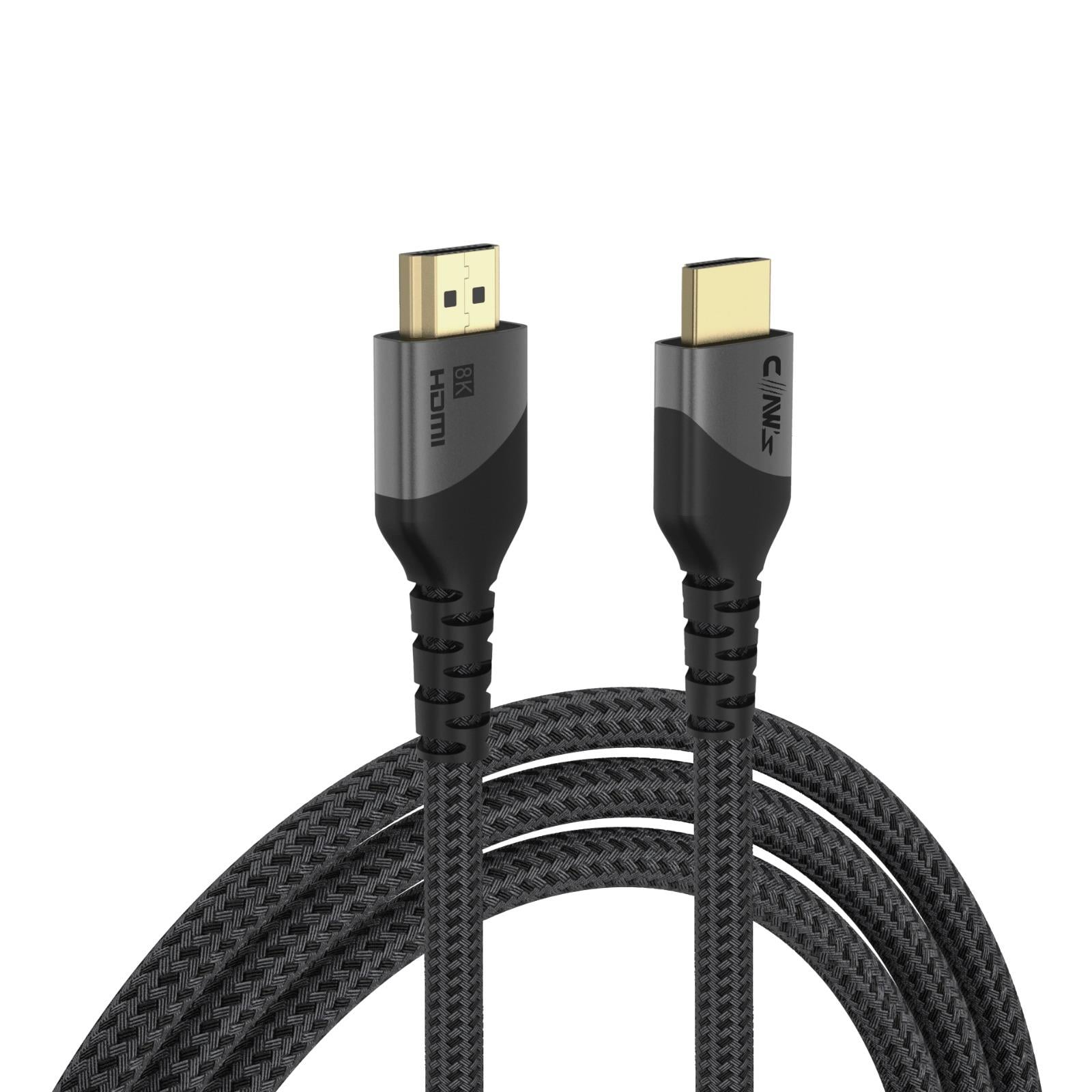 8K UHD HDMI 2.1 48 Gbps / 24K Gold / Alüminyum Gövdeli 8K 60Hz-4K 120Hz-2K 240HZ-FHD 240Hz Destekli Premium HDMI