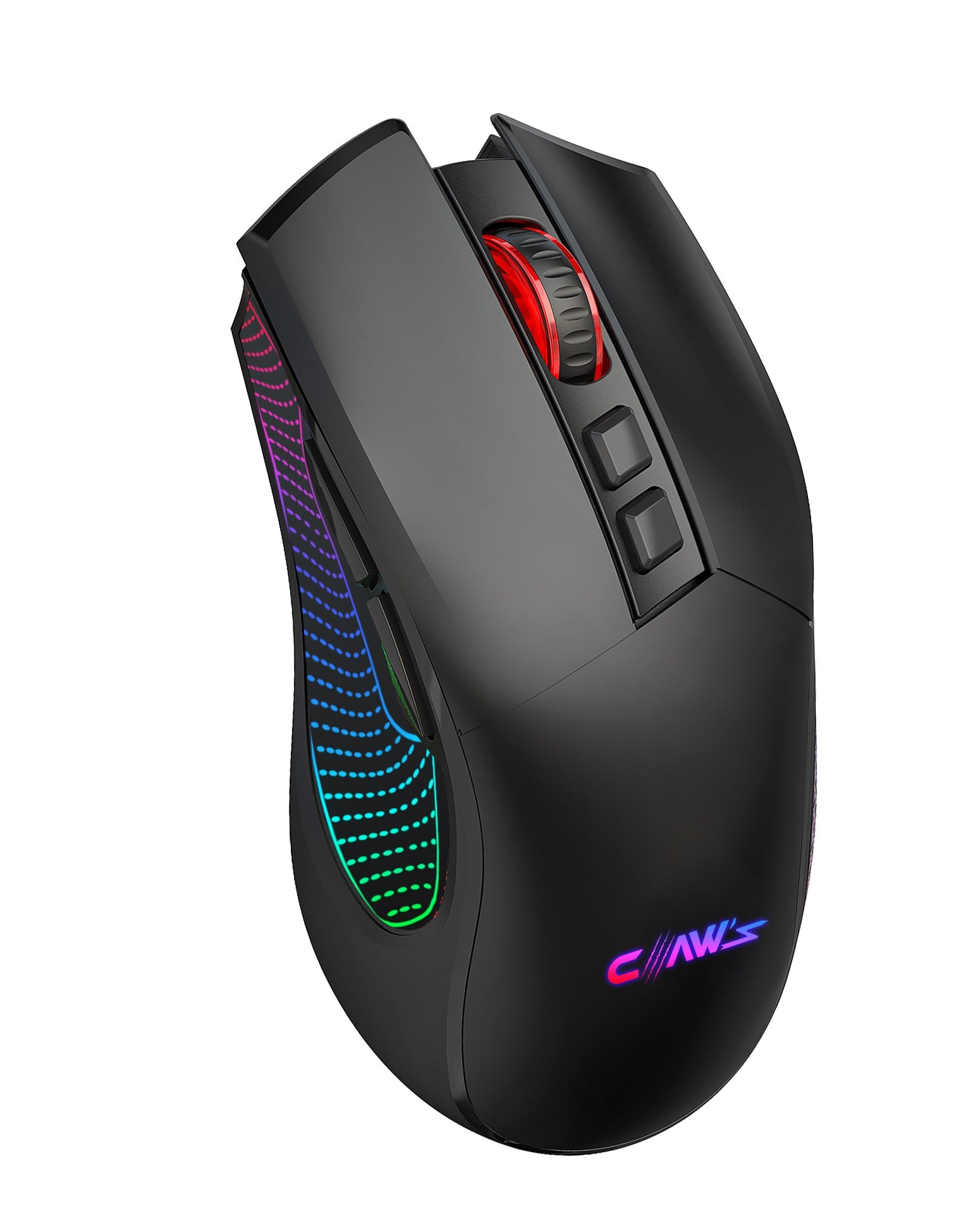 Claw's Crossfire Air Pro Kablosuz 24.000 Dpi Pixart PMW3325 Sensör Makro Yazılımlı Chromatic RGB Kablosuz Gaming Mouse - Siyah (2.4 GHz Kablosuz + BT5.1 + Type-C ile Kullanım Desteği)