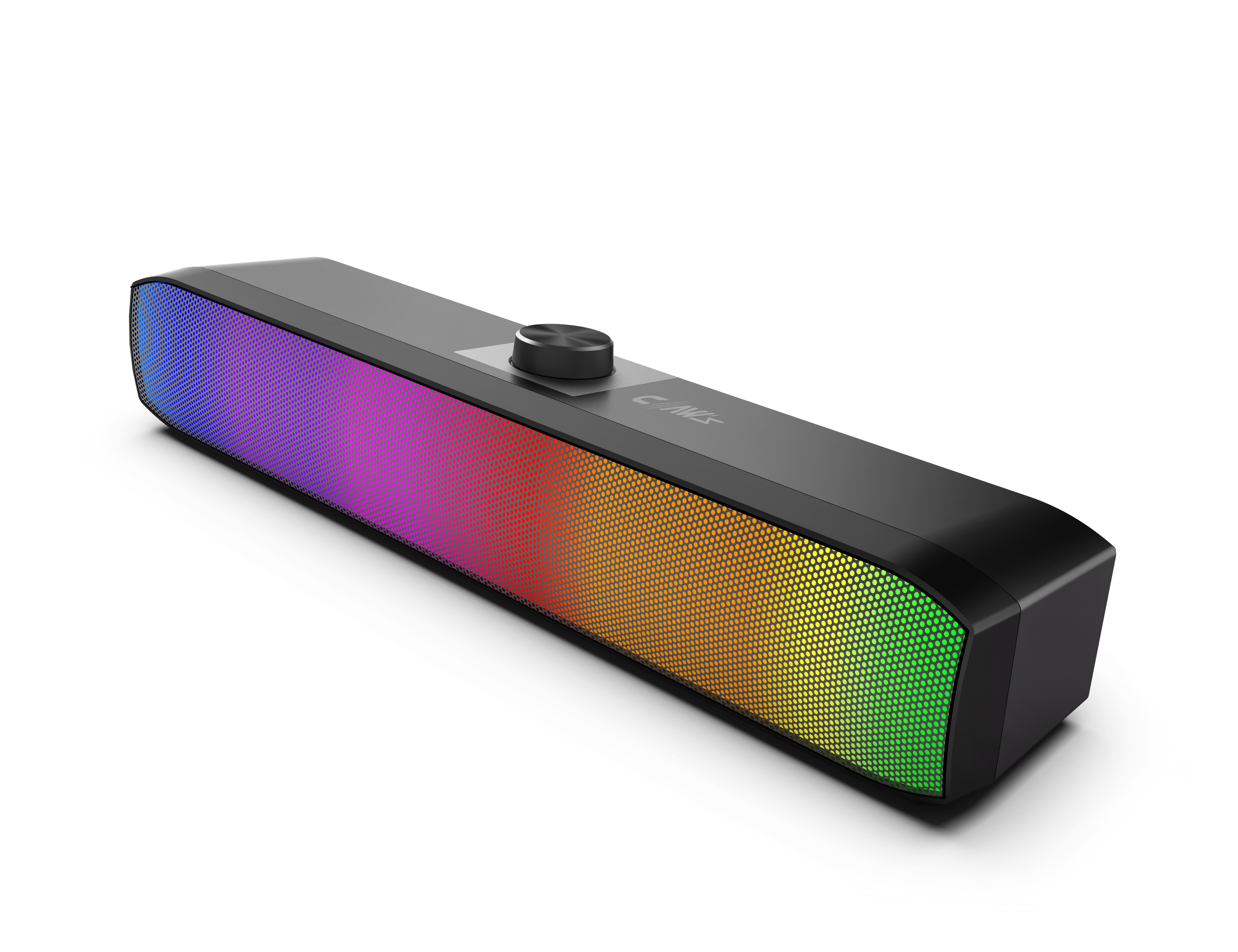 Claw's Lumatone 6W (3w x2) Full RGB Işıklandırmalı USB + 3.5mm Audio Çıkışlı Ses Kontrolcülü Kompakt Tasarım Tak-Çalıştır Gaming & Müzik Soundbar Speaker