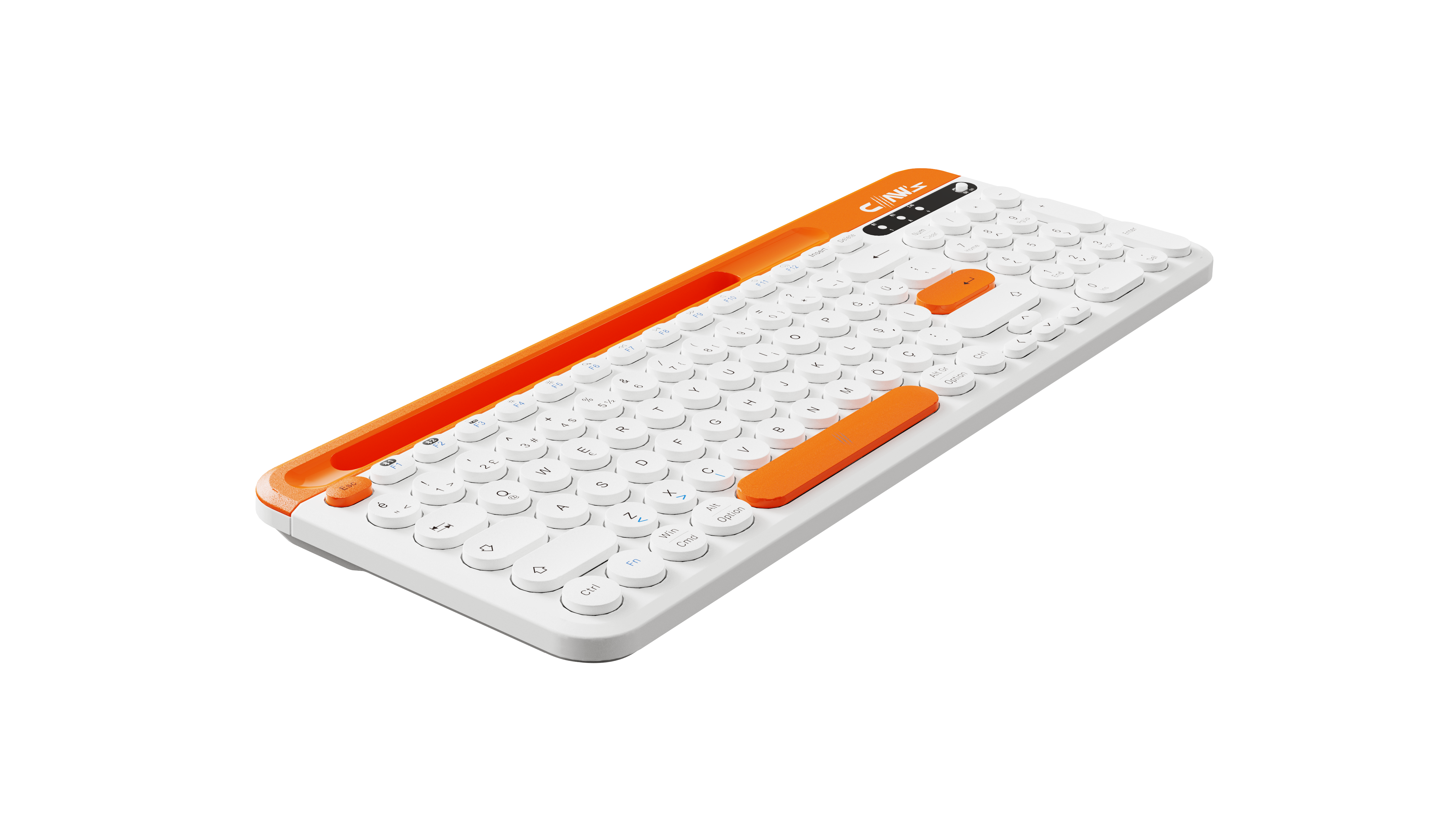 Claw's Palette-O Kablosuz Klavye - Çok Fonksiyonlu Verimlilik ve Multimedya Tuşlu, Tri-Mode (2.4GHz + Çift Bluetooth), Windows, macOS, iOS ve Android Uyumlu Kablosuz Ofis Klavyesi