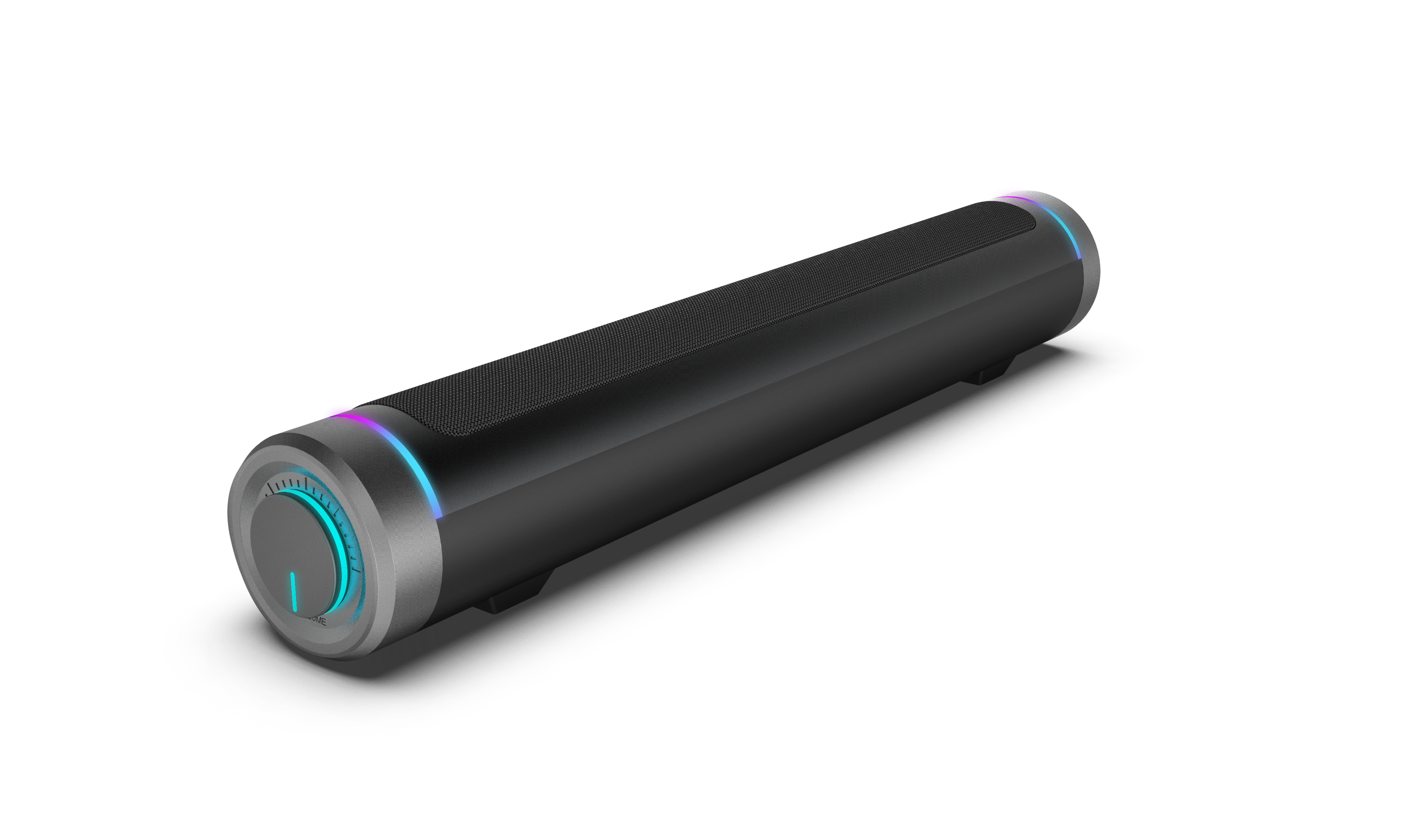 Claw's Prism 6W (3w x2) Chromatic RGB Işıklandırmalı USB + 3.5mm Audio Çıkışlı Ses Kontrolcülü Kompakt Tasarım Tak-Çalıştır Gaming & Müzik Soundbar Speaker