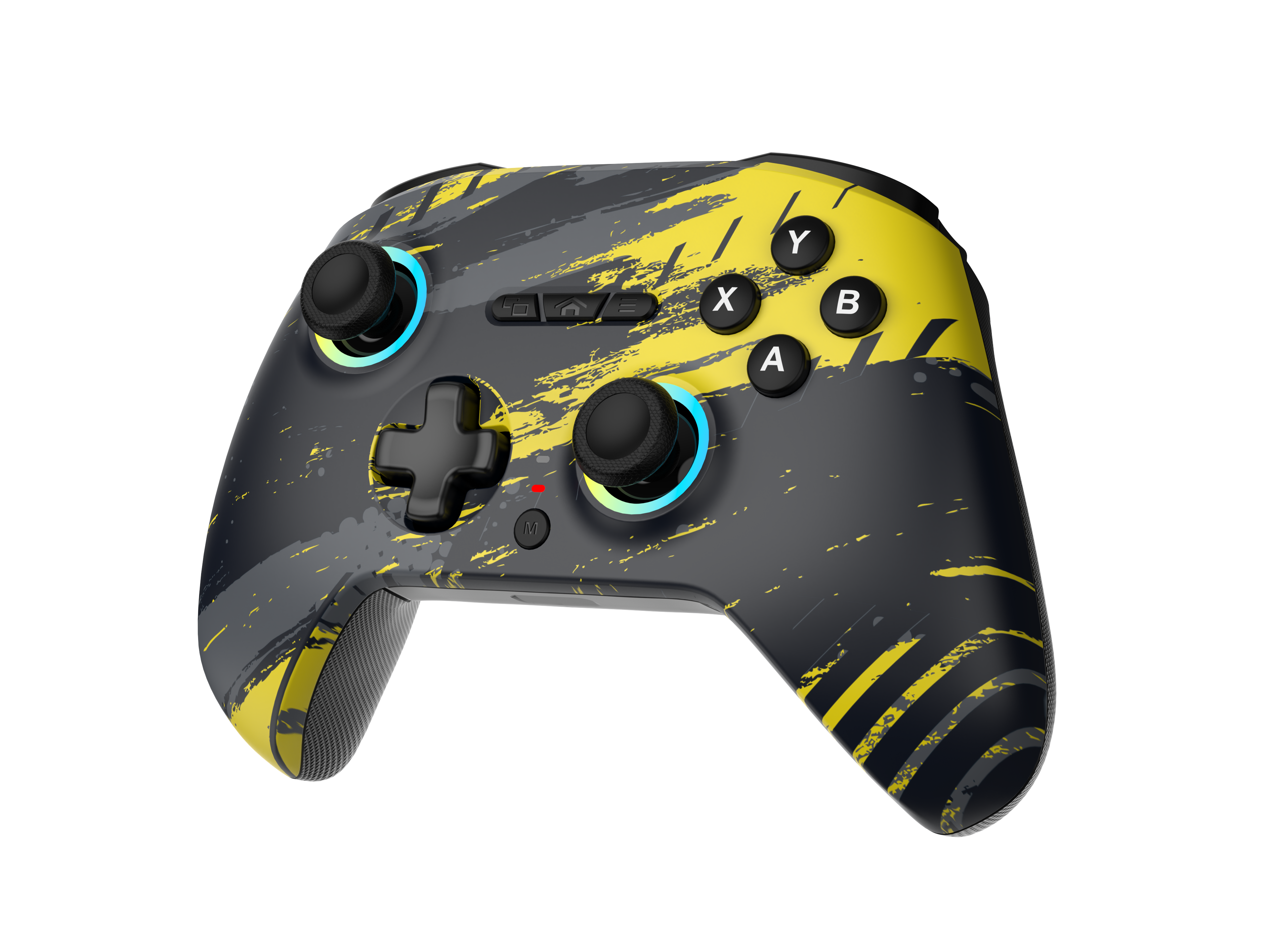 Claw's Tactical Mortal 2.4 Ghz/BT Çift Kablosuz Mod - Chromatic RGB - Makro - Silikon Switch - HALL 3D - Titreşimli - Turbo Modu - 18 Tuşlu Gamepad - Blackout Yellow