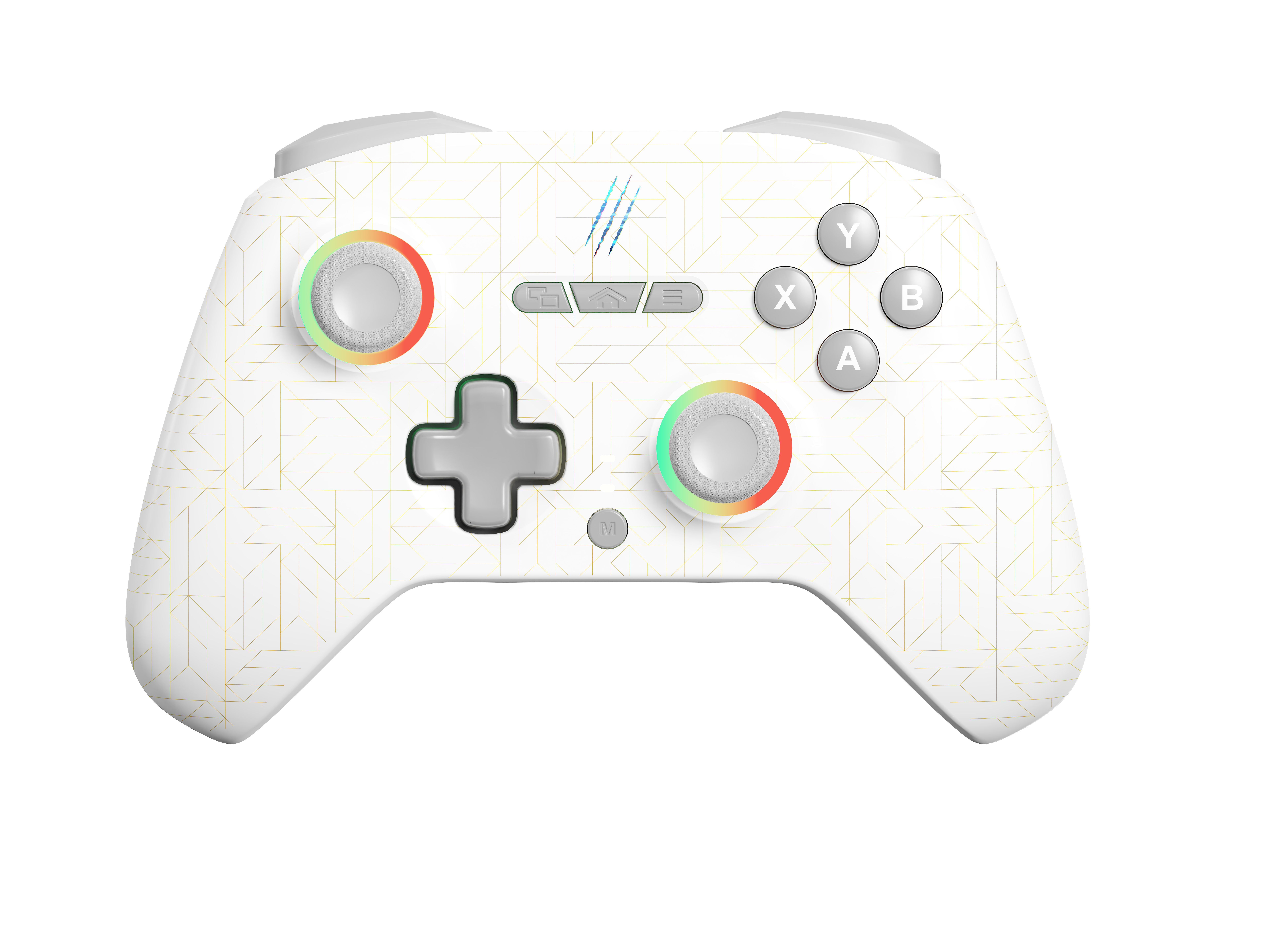 Claw's Tactical Mortal 2.4 Ghz/BT Çift Kablosuz Mod - Chromatic RGB - Makro - Silikon Switch - HALL 3D - Titreşimli - Turbo Modu - 18 Tuşlu Gamepad