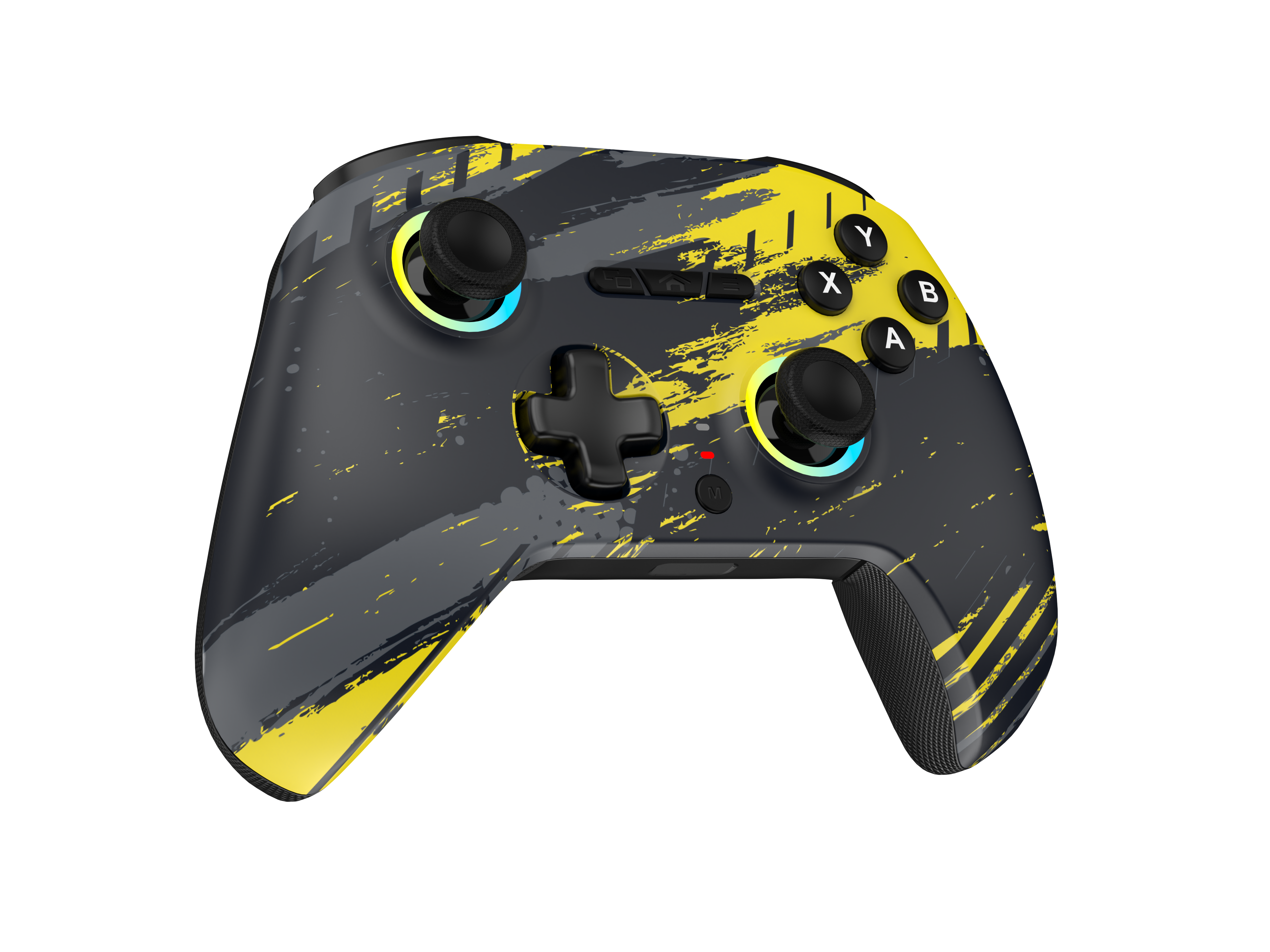 Claw's Tactical Mortal 2.4 Ghz/BT Çift Kablosuz Mod - Chromatic RGB - Makro - Silikon Switch - HALL 3D - Titreşimli - Turbo Modu - 18 Tuşlu Gamepad - Blackout Yellow