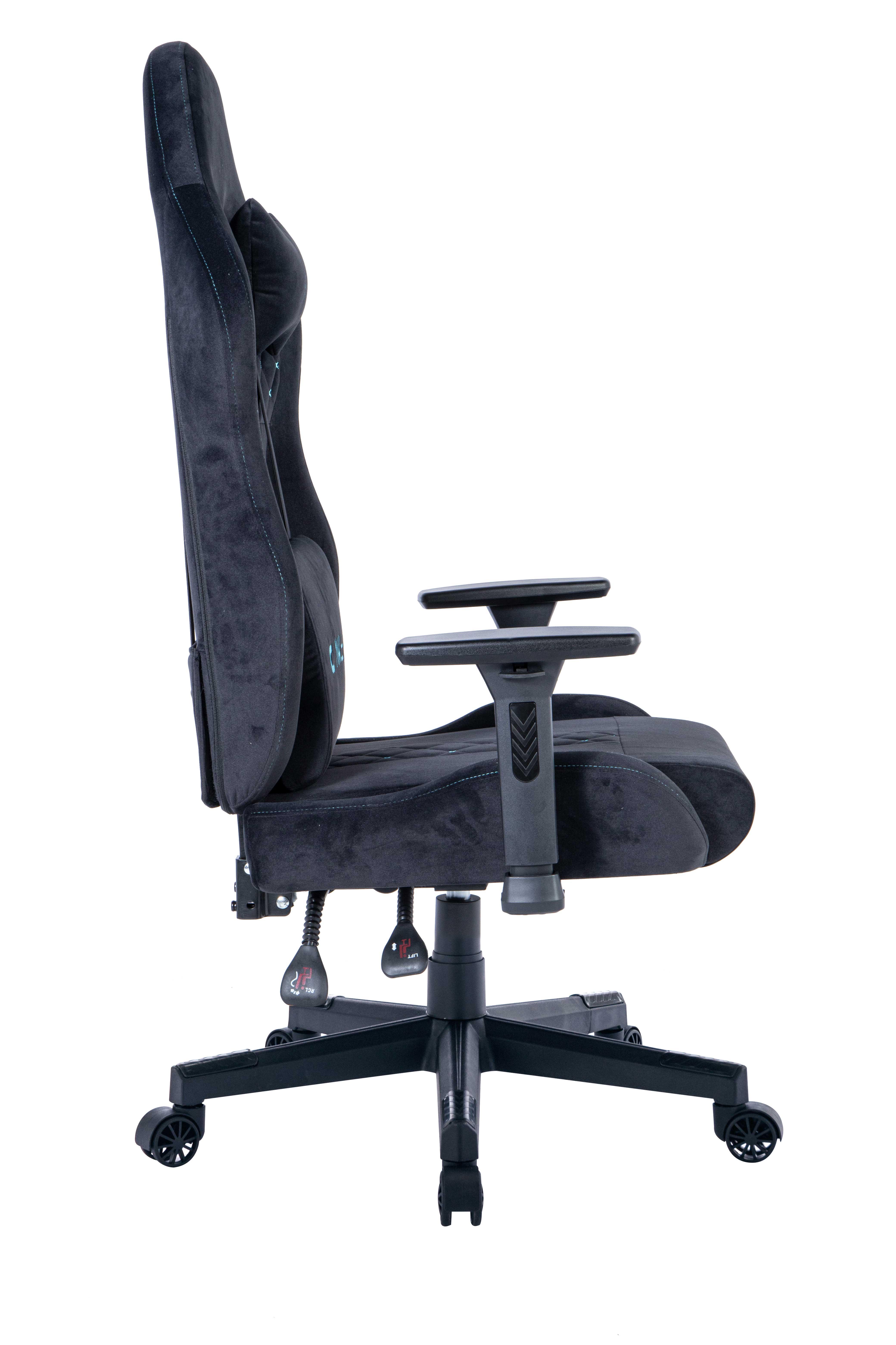 Claw's Z12 Özel Dokuma Terletme Yapmaz Kadife Kumaş- ErgoSupport Kadife Bel & Baş Yastığı - 3D Kolçak - Çelik & Ahşap İskeletli Premium Oyuncu Koltuğu
