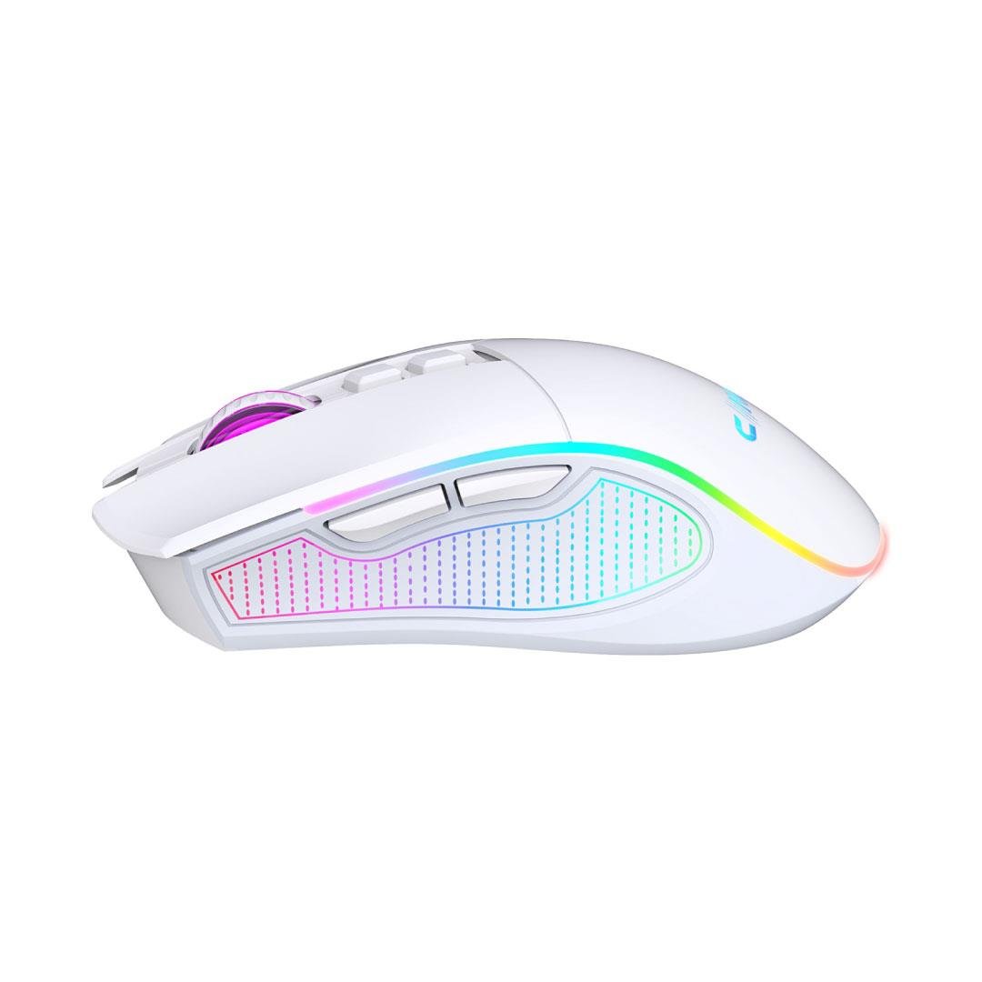 Crossfire Air V1 Kablosuz 10000 Dpi Pixart PMW3325 Sensör Makro Yazılımlı Chromatic RGB Kablosuz Gaming Mouse - Beyaz