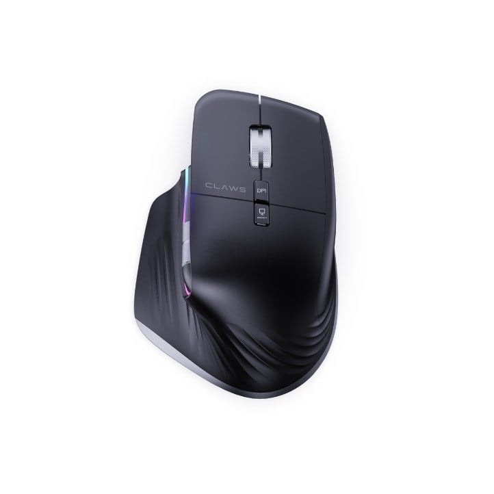 Genius Pro Kablosuz Mouse - 9 Tuşlu, Çift Yönlü Çift Scroll Tekerlekli, Masaüstü (Frontdesk) Kısayol Butonlu, Tri-Mode (2.4GHz + Çift BT), 3200 DPI RGB Şarj Edilebilir Ofis Mouse