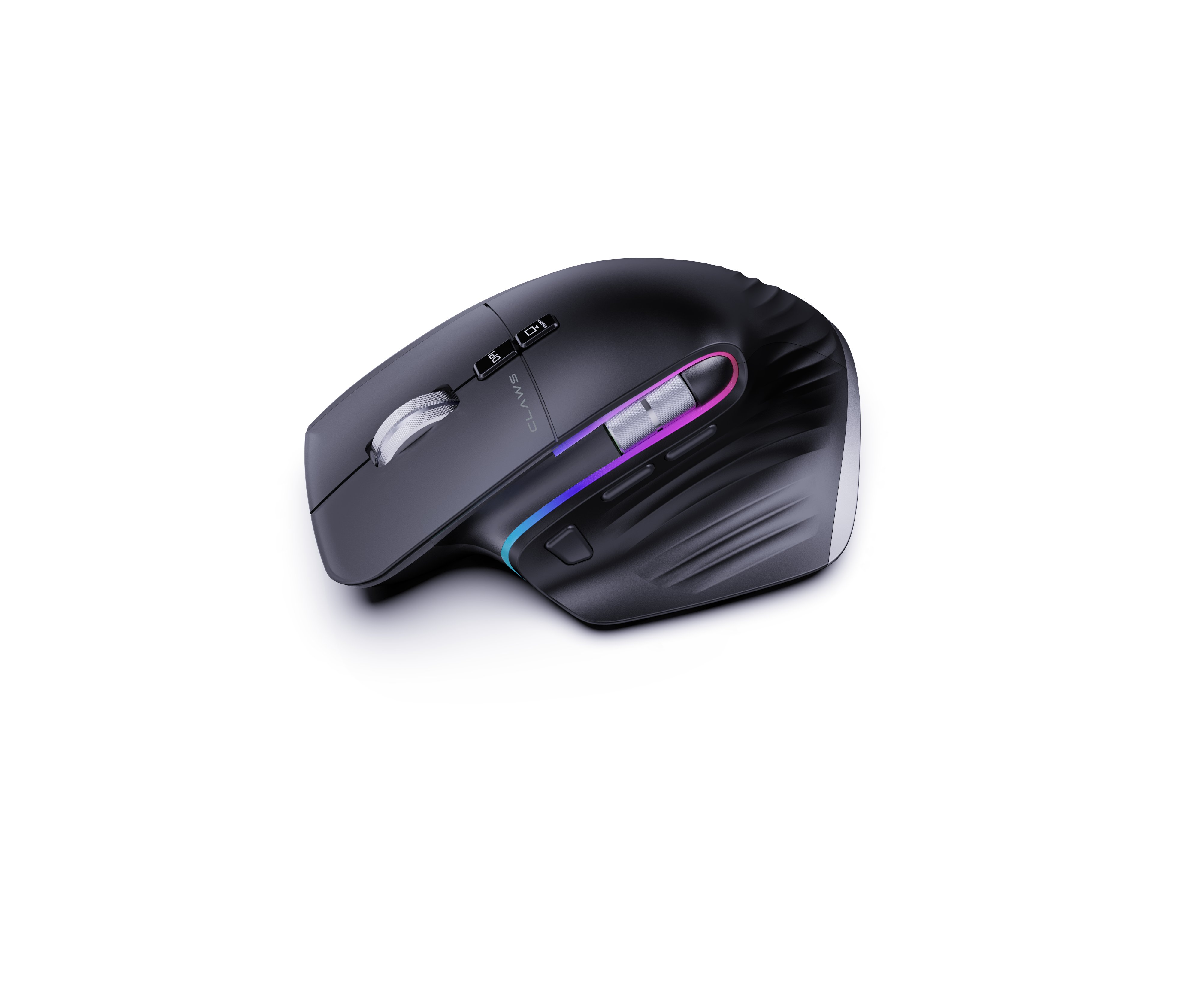 Genius Pro Kablosuz Mouse - 9 Tuşlu, Çift Yönlü Çift Scroll Tekerlekli, Masaüstü (Frontdesk) Kısayol Butonlu, Tri-Mode (2.4GHz + Çift BT), 3200 DPI RGB Şarj Edilebilir Ofis Mouse