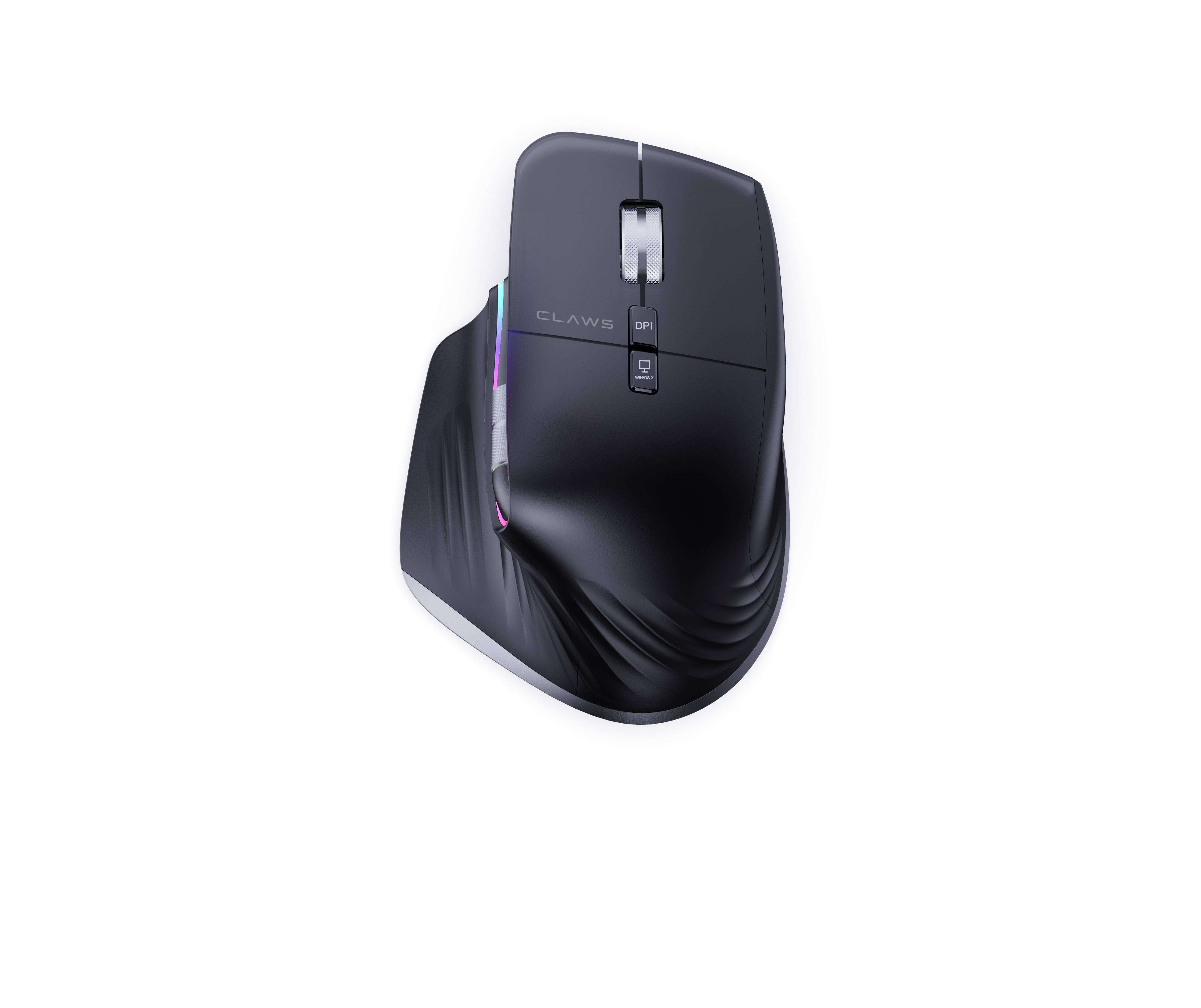 Genius Pro Kablosuz Mouse - 9 Tuşlu, Çift Yönlü Çift Scroll Tekerlekli, Masaüstü (Frontdesk) Kısayol Butonlu, Tri-Mode (2.4GHz + Çift BT), 3200 DPI RGB Şarj Edilebilir Ofis Mouse