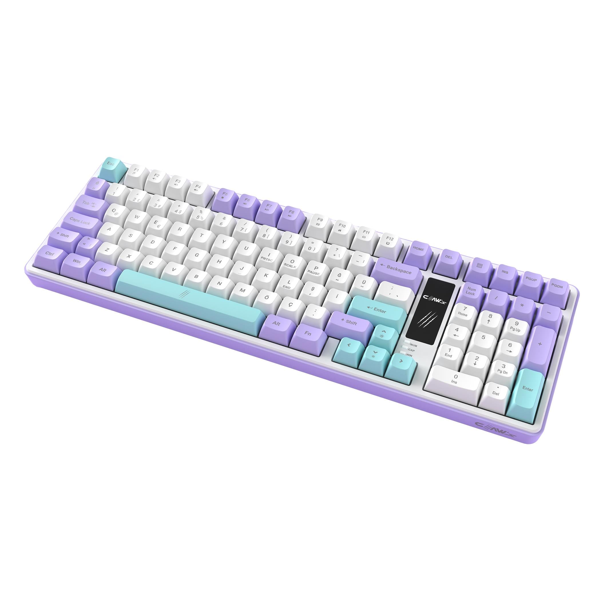 Luma Kablolu 3 Modlu LCD Ekran - Chromatic Rgb Modlu - Ultra Tepkime & Konfor 100 Tuş Membran Gaming & Ofis Klavyesi