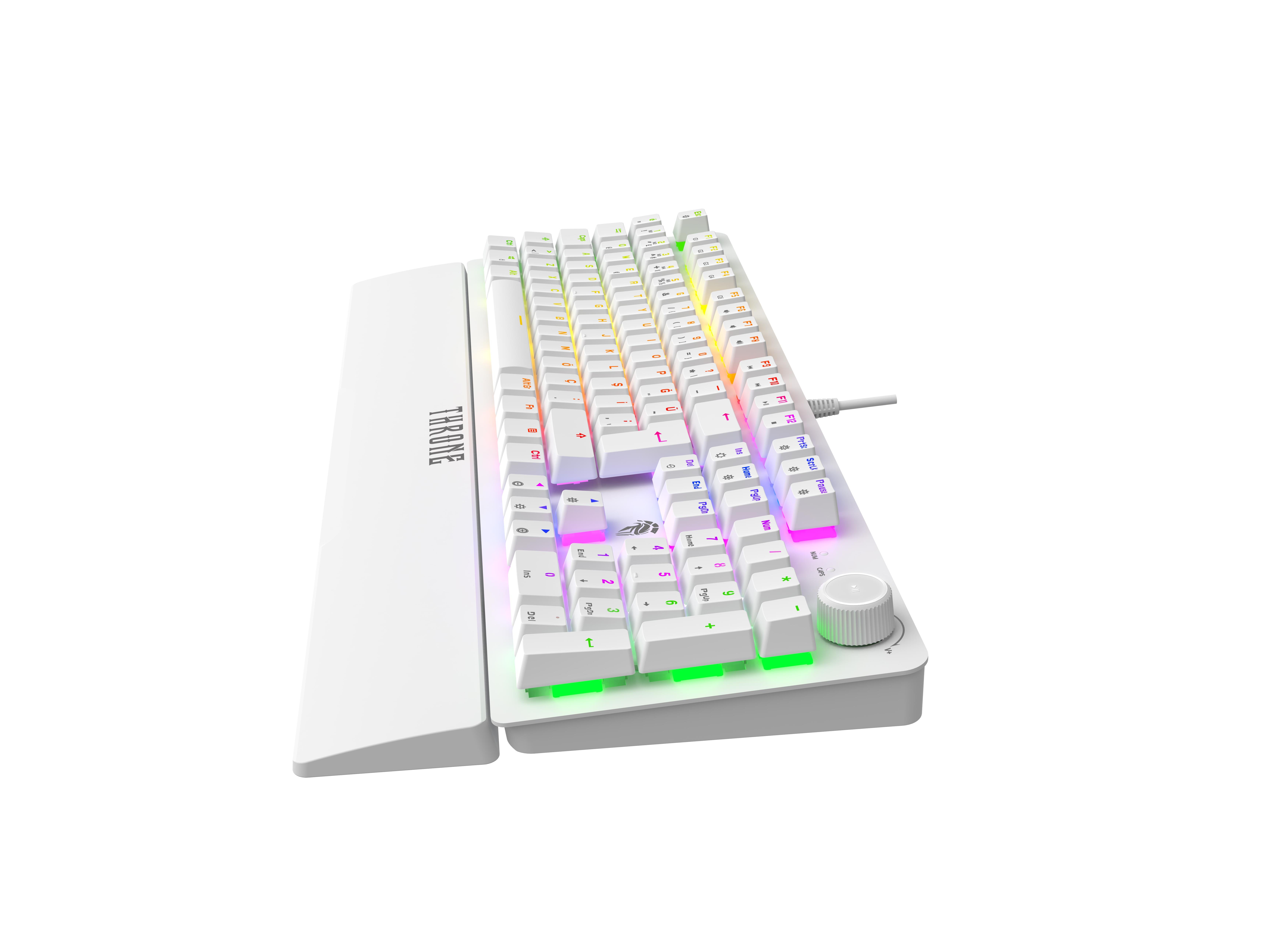Lumina K1 Argb Red Switch - Makro Yazılım - Bilek Desteği - Full Anti-Ghosting 104 Tuşlu Mekanik Klavye