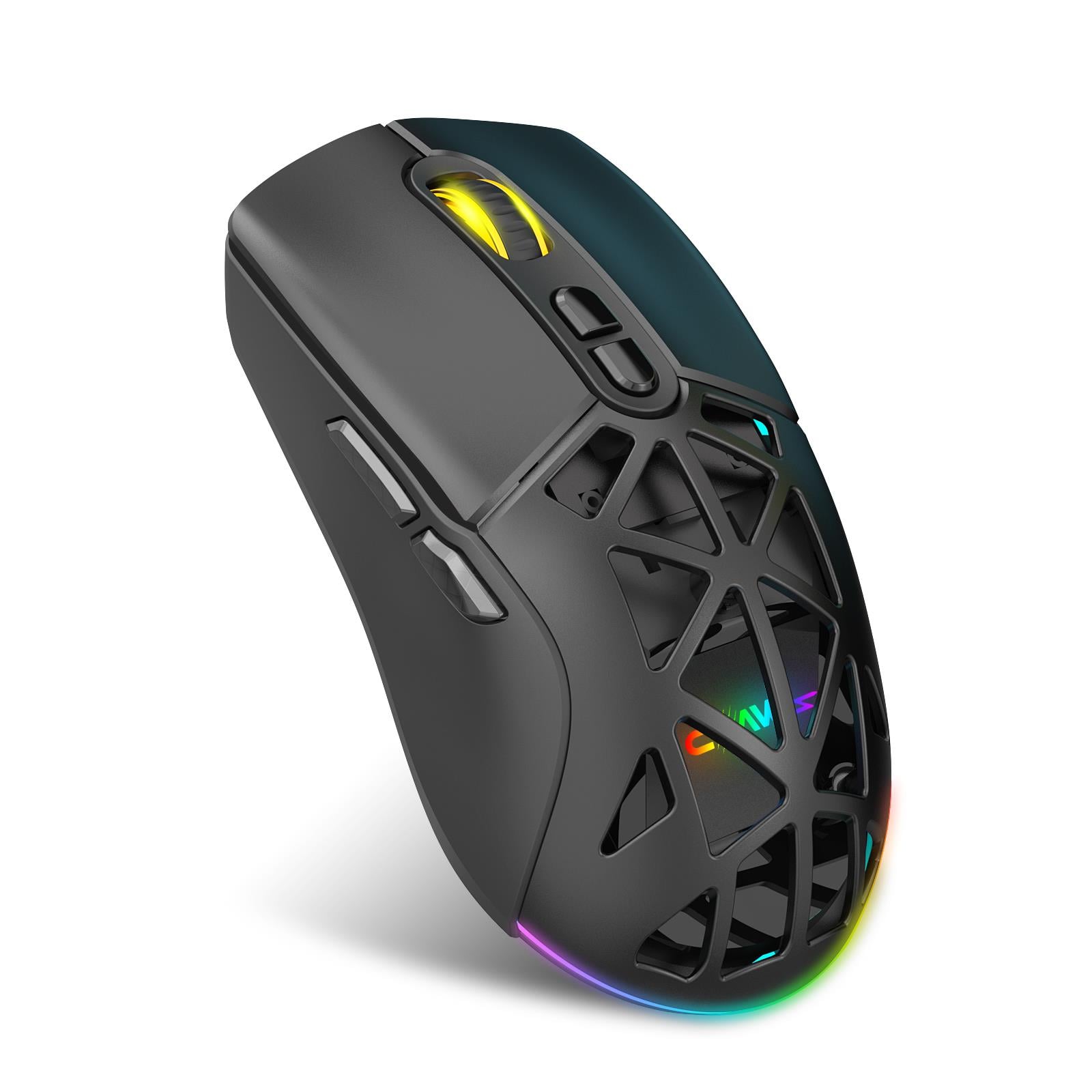 Nexus Air V1 Kablosuz 10000 Dpi Pixart PMW3325 Sensör Makro Yazılımlı & Değiştirilebilir Kapaklı RGB Kablosuz Gaming Mouse