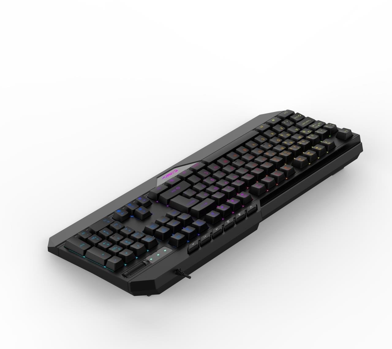 Nexus K1 RGB Full Membran 104 Tuşlu Ekstra Multimedya / Rollover Ses Kontrol Mekanizmalı & Claw's Reflex Örgü Kablolu