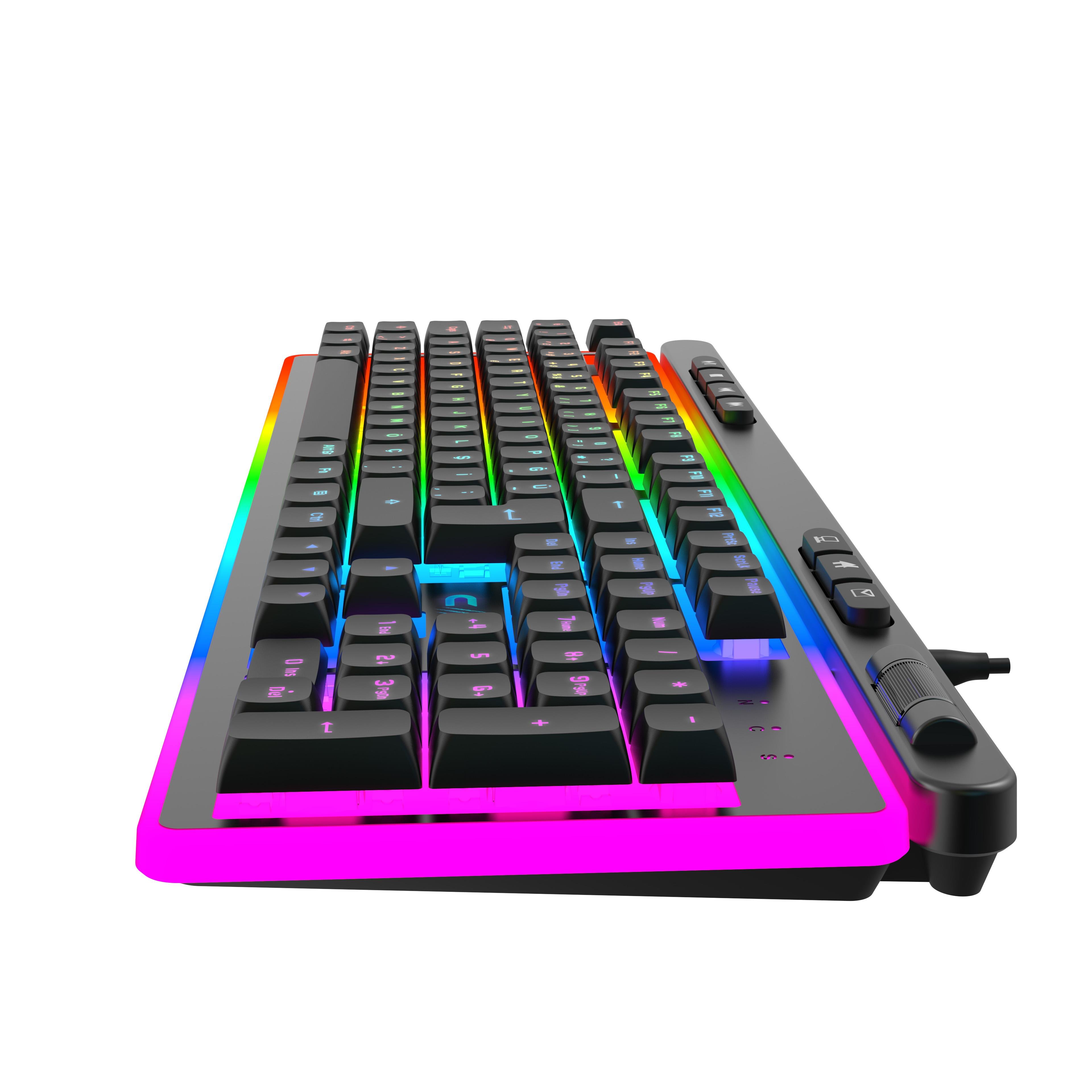 Nova K1 360° Özelleştirilebilir Rgb & Yazılımlı Full Membran 104+7 Tuşlu Ekstra Multimedya / Rollover Ses Kontrol Mekanizmalı