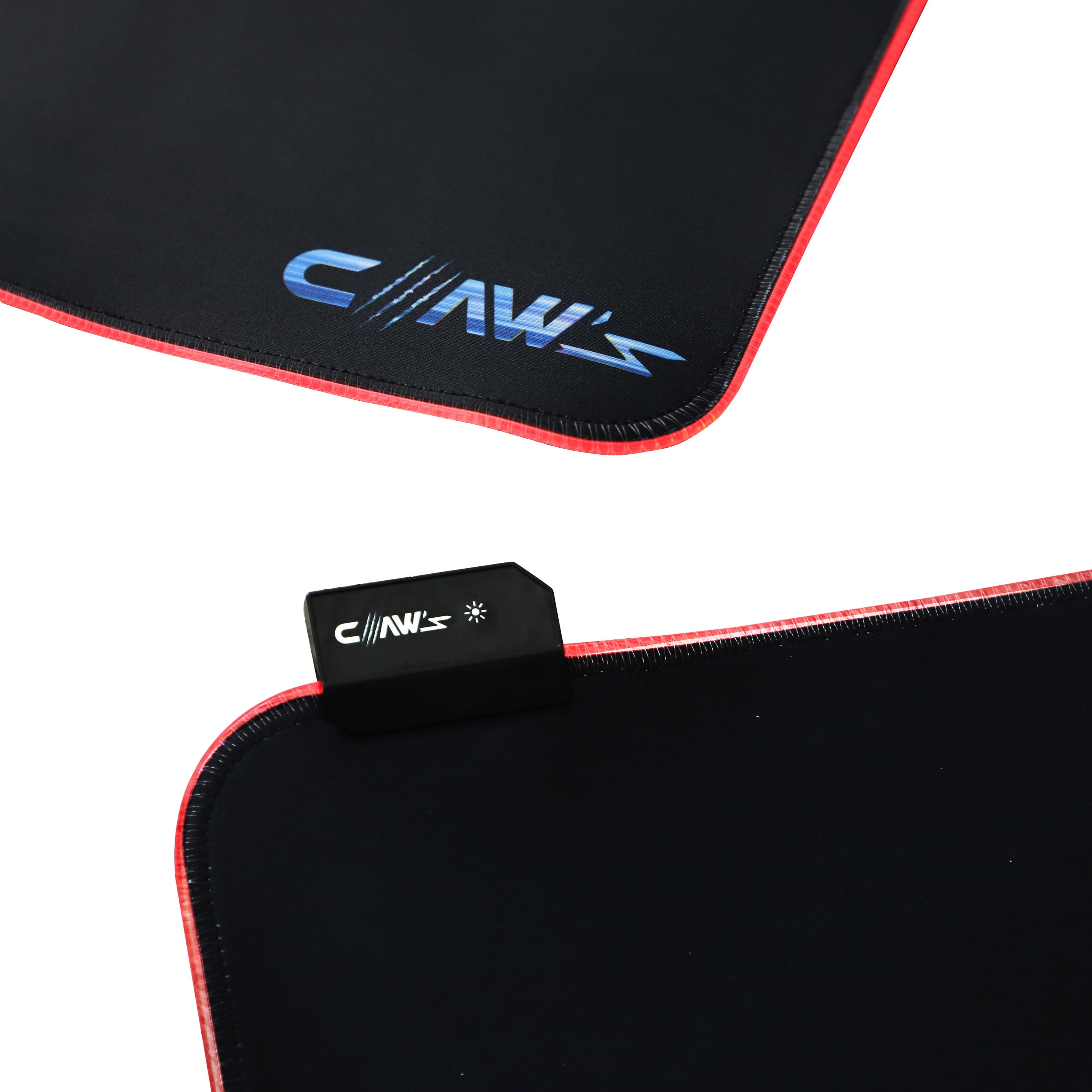 Raptor XXL 90X40CM Mikrofiber Yüzey Kaydırmaz Kauçuk Zemin 360 Rgb Dikişli XXL Mousepad - Siyah 