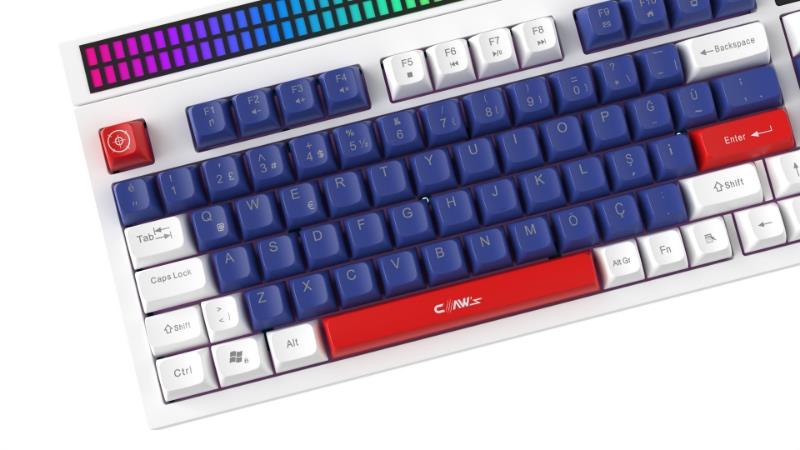 Spectrum Crosfire edition Fonksiyonel Çift LCD Ekran & Çift Rgb - Ses Kontrolcülü Membran 94 Tuşlu Spectrum Rgb Modlu Gaming Klavye