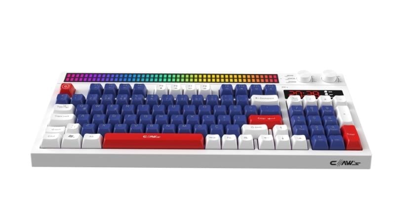 Spectrum Crosfire edition Fonksiyonel Çift LCD Ekran & Çift Rgb - Ses Kontrolcülü Membran 94 Tuşlu Spectrum Rgb Modlu Gaming Klavye