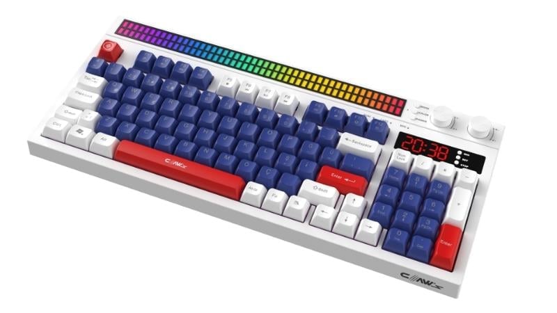 Spectrum Crosfire edition Fonksiyonel Çift LCD Ekran & Çift Rgb - Ses Kontrolcülü Membran 94 Tuşlu Spectrum Rgb Modlu Gaming Klavye