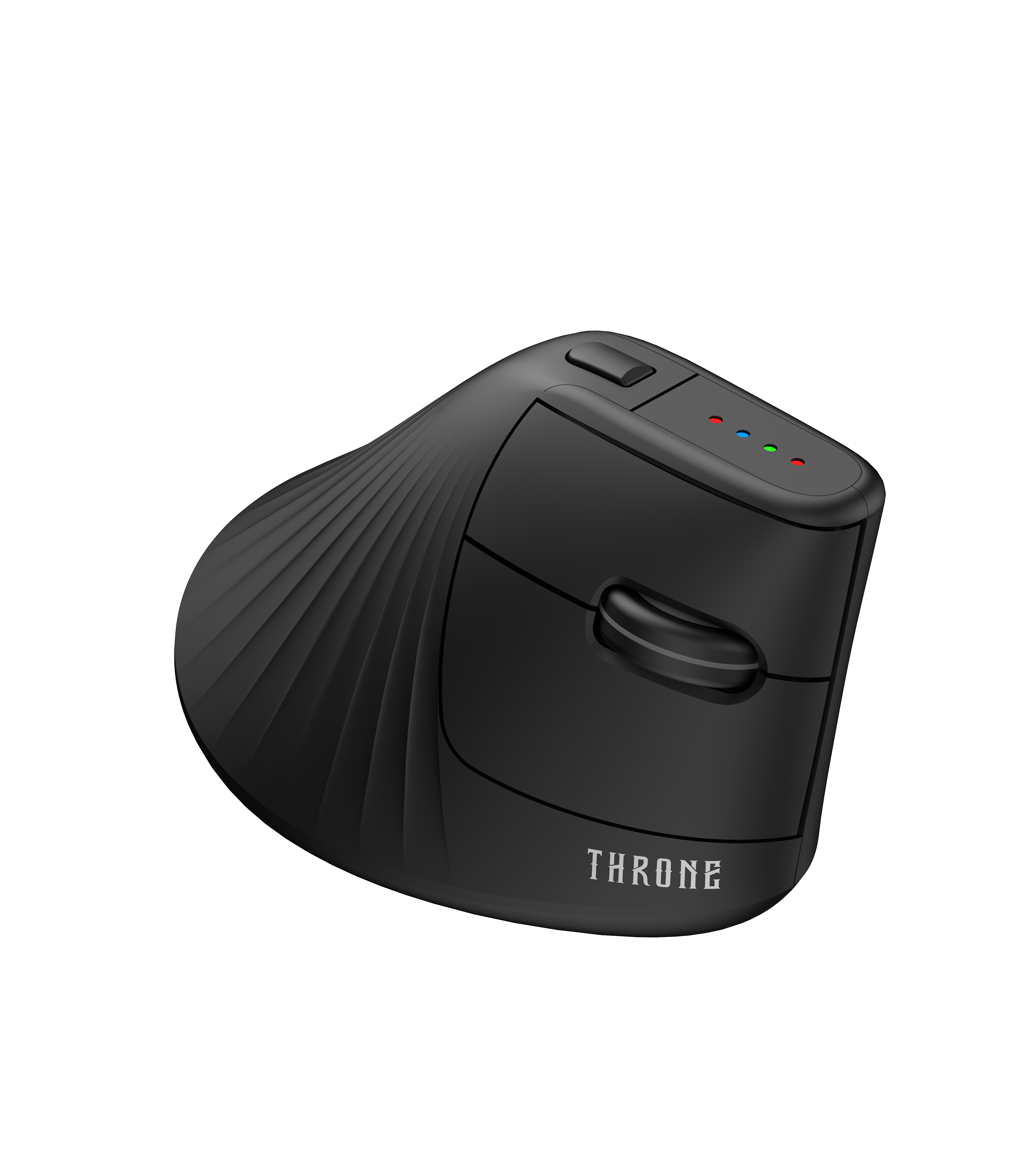 Throne Elite Ergoflow Dikey Ergonomik Kablosuz Mouse - 1600 DPI PAW3065 Sensör, Sessiz Tıklama (Silent Click), Tri-Mode Hibrit Geçiş (2.4GHz + Çift Bluetooth 5.1), Bilek Sağlığı Koruyucu Ofis Mouse