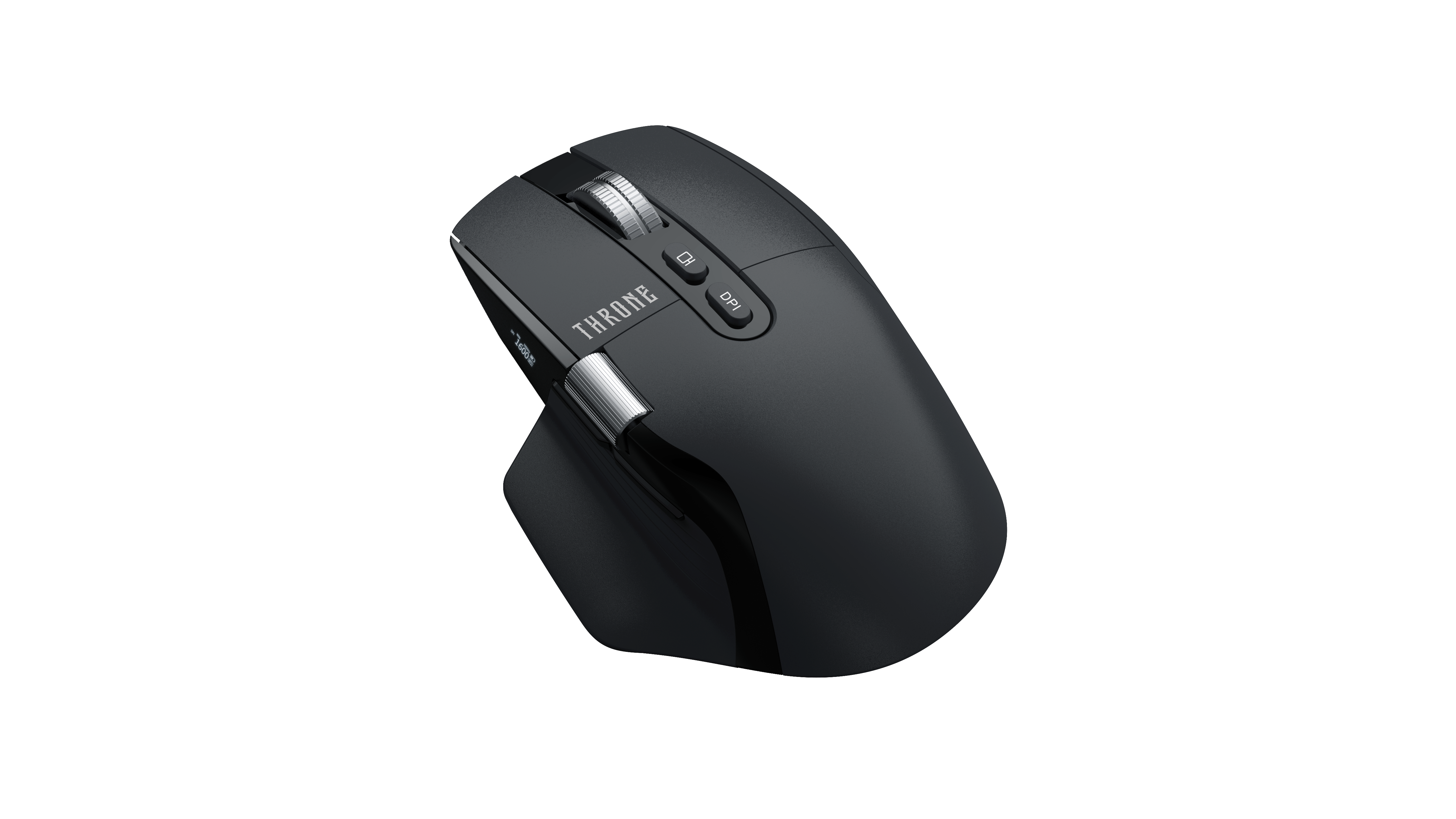 Throne Elite M1 OLED Ekranlı Kablosuz Oyuncu ve Ofis Mouse - 7 Butonlu, Tri-Mode Bağlantı (2.4GHz + Bluetooth + Type-C Kablolu), Şarj Edilebilir Makro Yazılım Destekli Premium Mouse