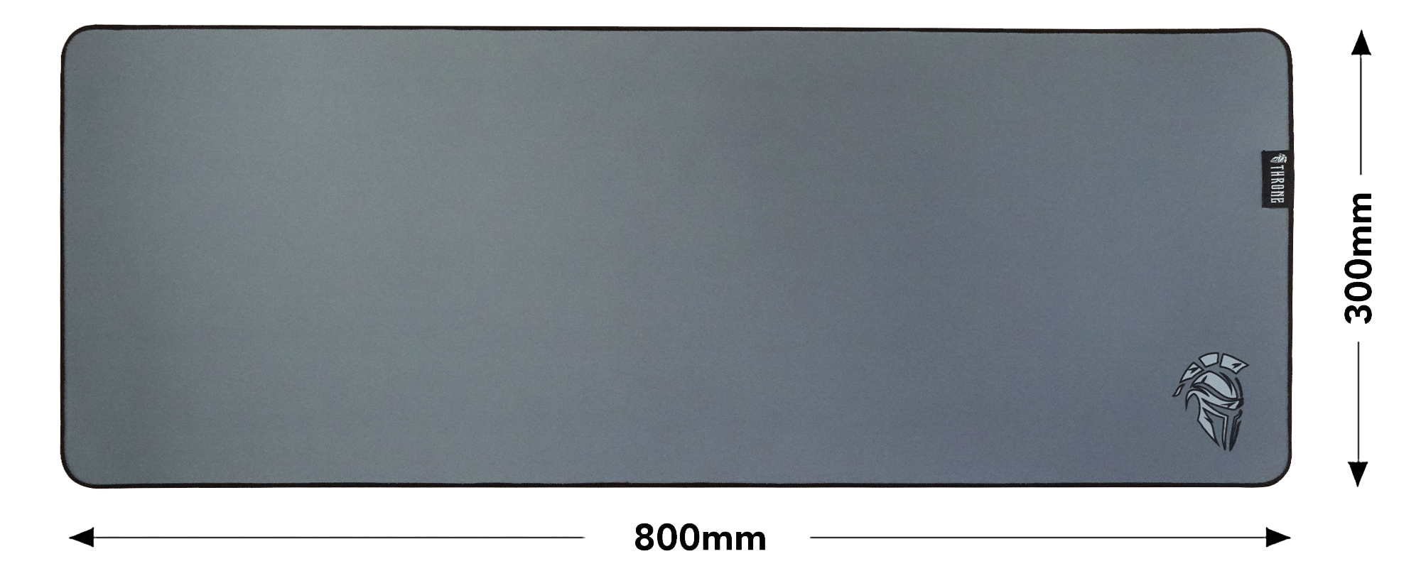 THRONE Moon Gray 80X30CM Hybrid Kumaş - 4mm Kalınlık - XL Premium E-Sport Gaming Mousepad