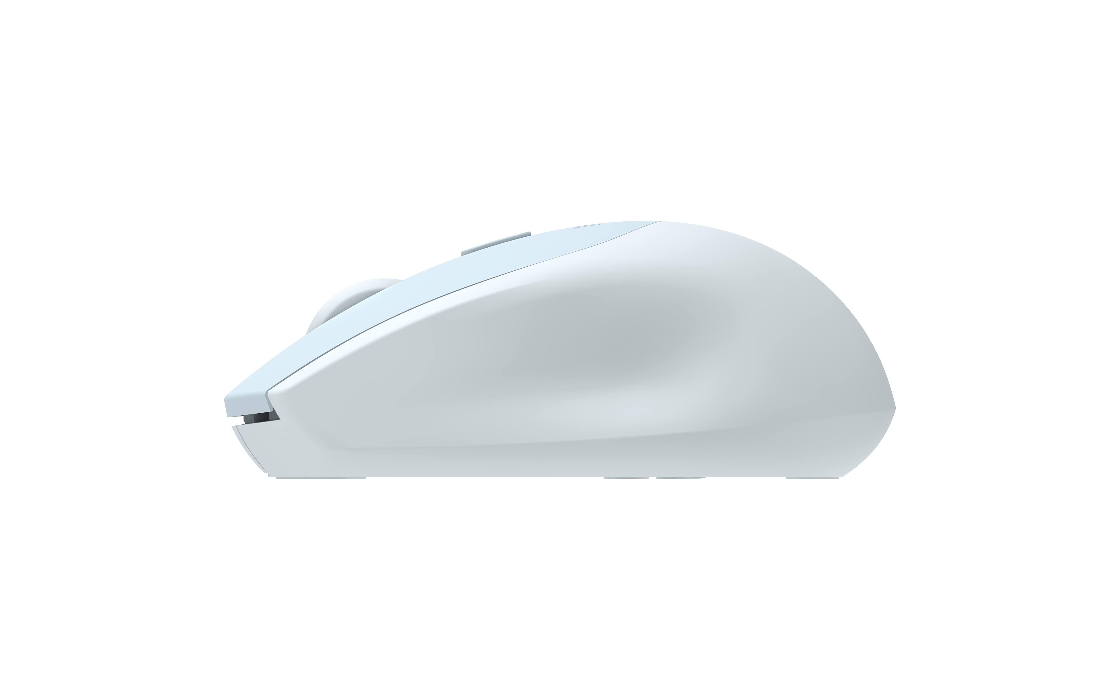 Throne Nebula Air Çift Renkli Kablosuz Mouse - 1600 DPI PAW3065 Sensör, Sessiz Tıklama (Silent Click), Tri-Mode Bağlantı (2.4GHz + Çift Bluetooth 5.1), Premium Ofis ve Mobil Taşınabilir Mouse - Mavi