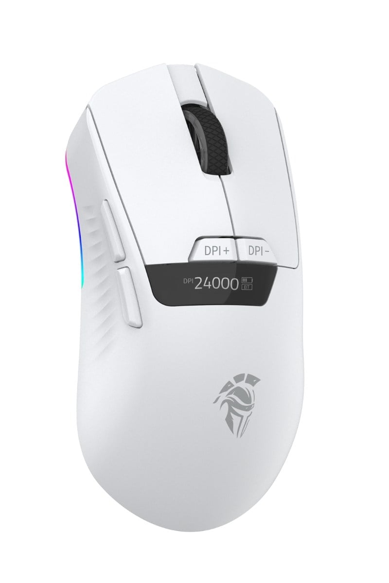 THRONE Reflex Core 24.000 Dpi PAW 3311/2K OLED Ekran & Yazılım PTFE Gaming Mouse (2.4Ghz + BT + Type-C)