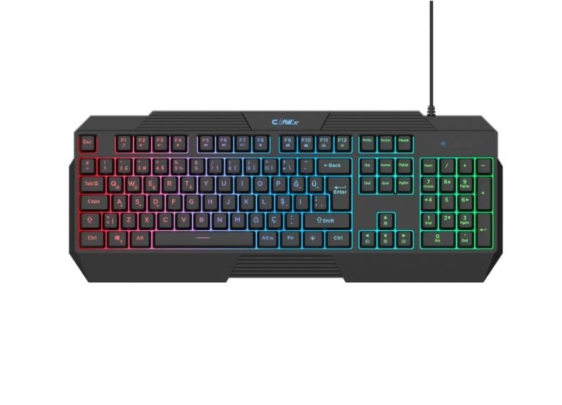 Thunderstrike Rgb Işıklandırma - 1000Hz Polling Rate - Örgü Kablolu Membran Oyuncu Klavyesi