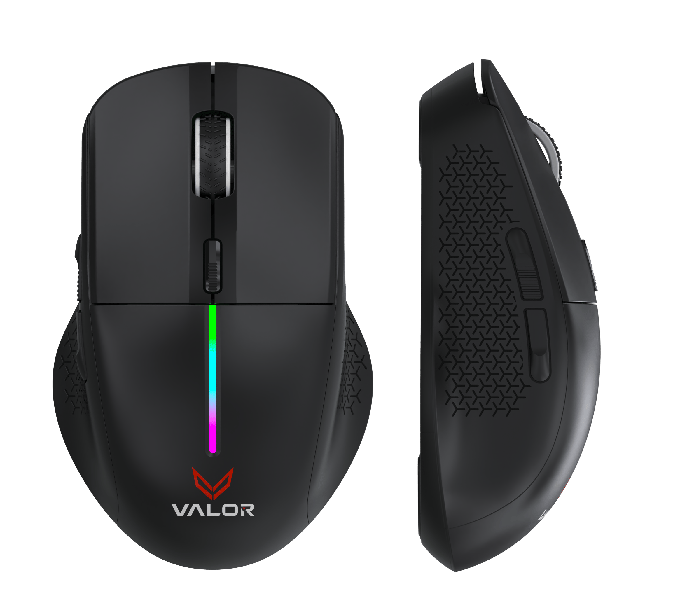 Valor Type-S M1 Kablosuz Oyuncu Mouse - 12000 DPI Ayarlanabilir Optik Sensör, 1000Hz Ultra Hızlı Raporlama, 7 Programlanabilir Tuşlu, RGB Işıklı ve Şarj Edilebilir Premium Gaming Mouse - SW-GM1191-1