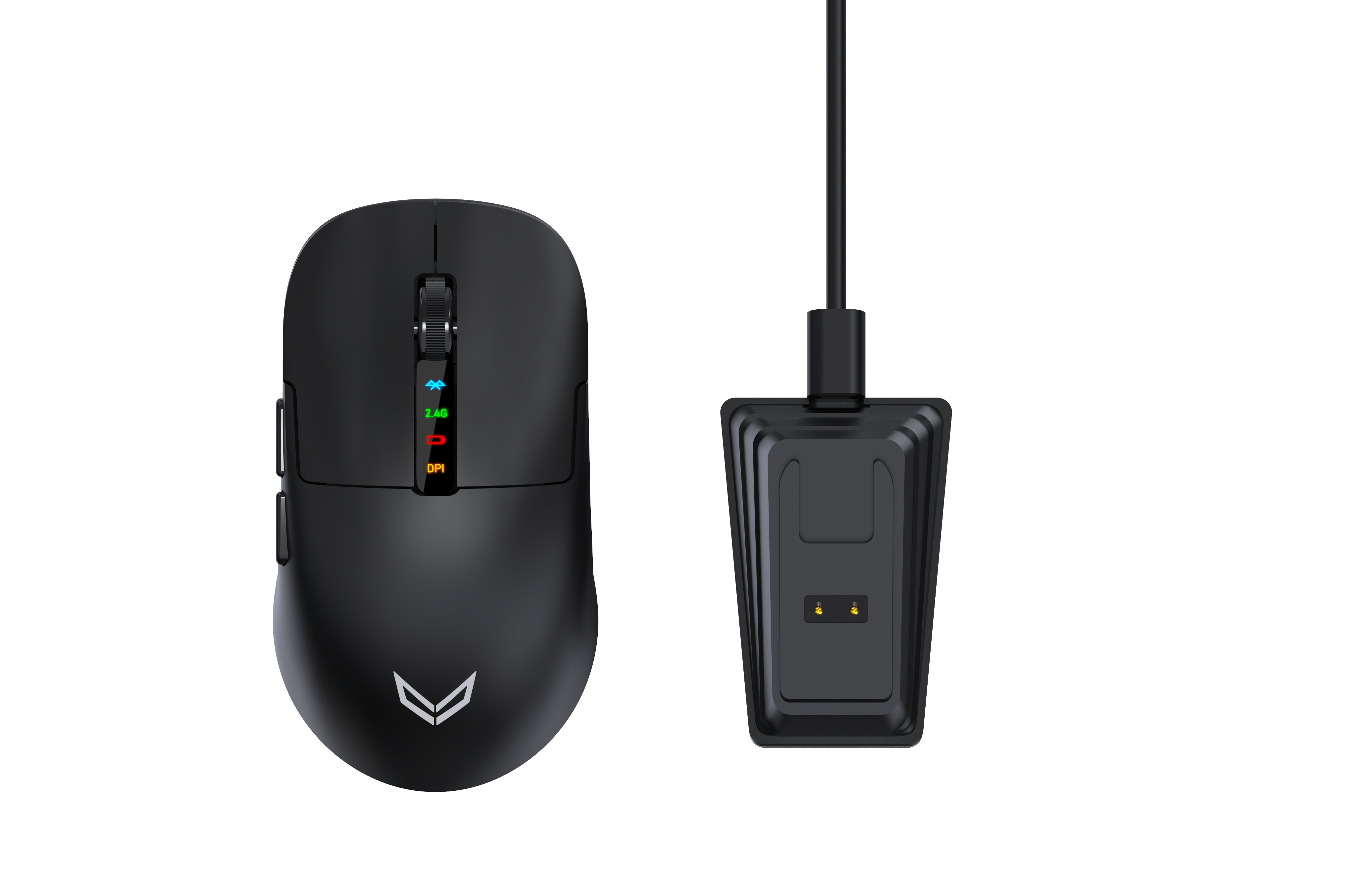 Valor Type-X M1 Kablosuz Oyuncu Mouse - 12000 DPI Ayarlanabilir Optik Sensör, 1000Hz Ultra Hızlı Raporlama, 7 Programlanabilir Tuşlu, RGB Işıklı ve Şarj Edilebilir Premium Gaming Mouse