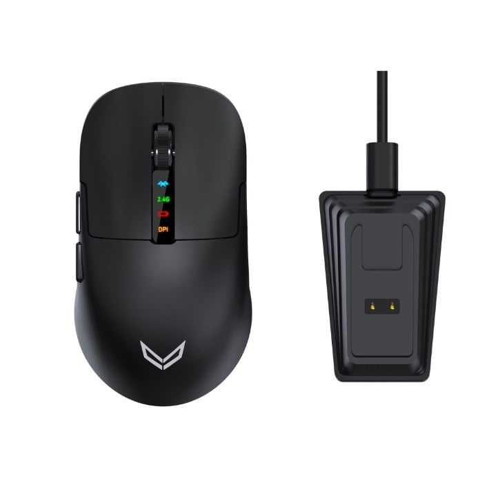 Valor Type-X M1 Kablosuz Oyuncu Mouse - 12000 DPI Ayarlanabilir Optik Sensör, 1000Hz Ultra Hızlı Raporlama, 7 Programlanabilir Tuşlu, RGB Işıklı ve Şarj Edilebilir Premium Gaming Mouse